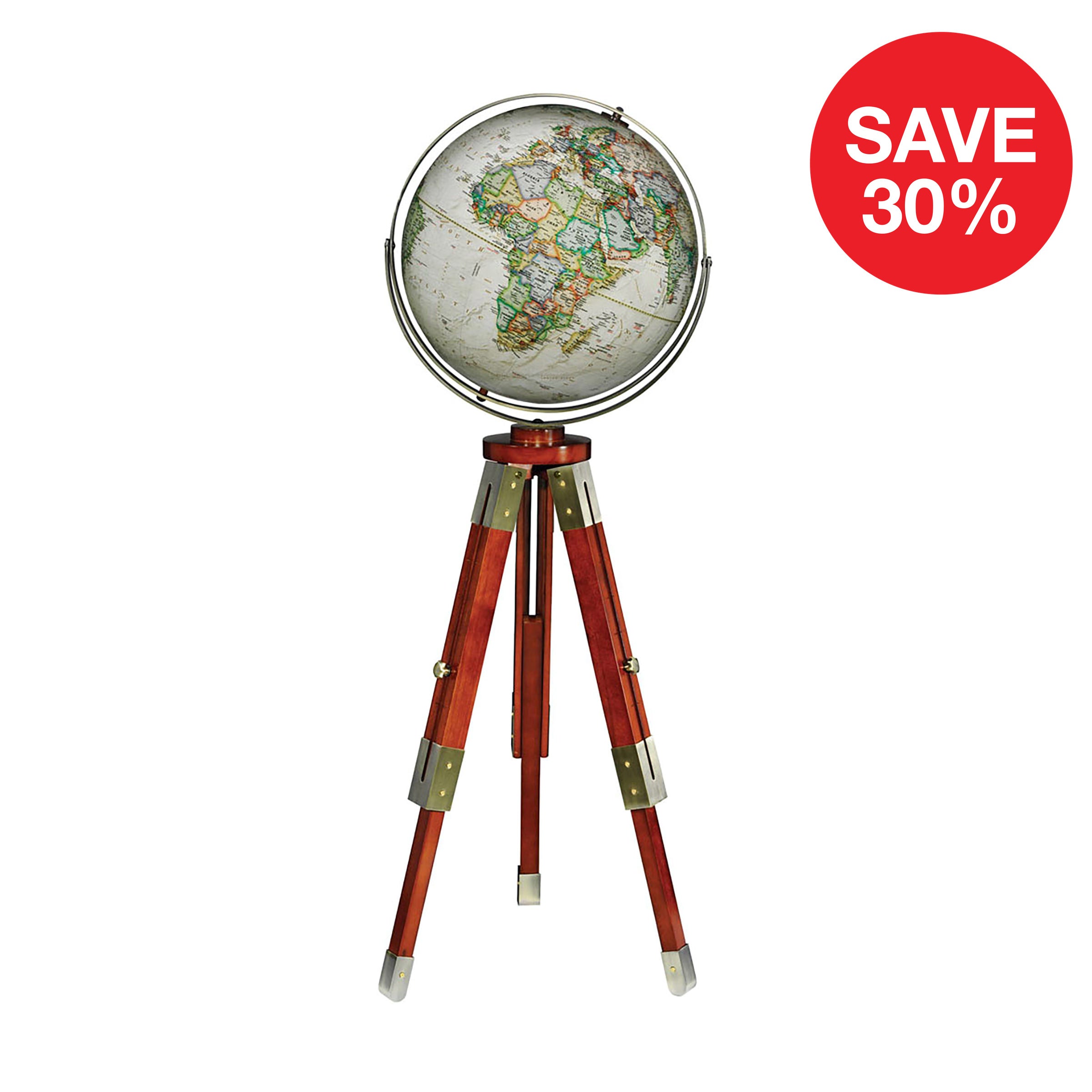 Eaton III Globe Parchment 40cm  Replogle