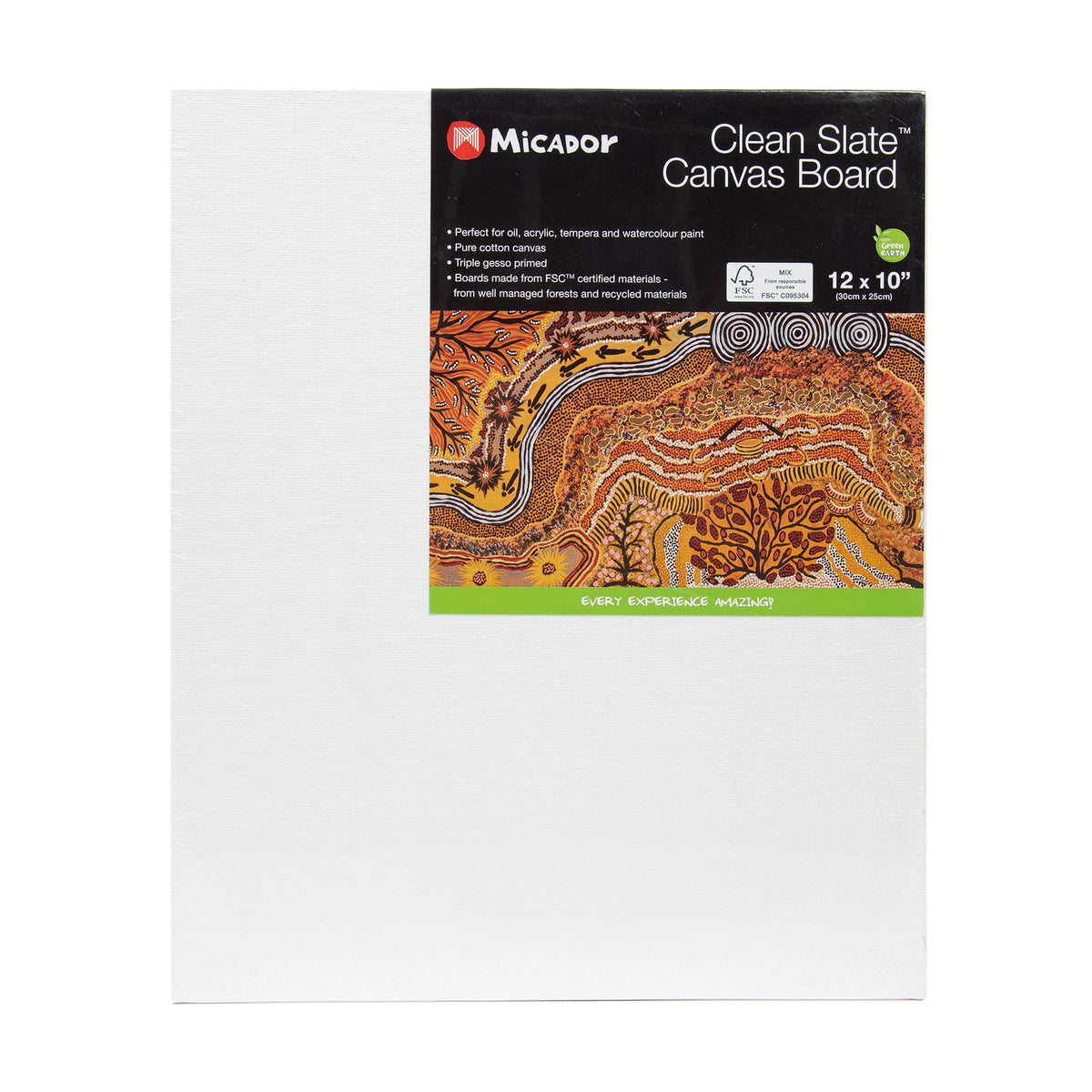 Clean Slate Canvas Board 12x10in FSC Mix | Micador