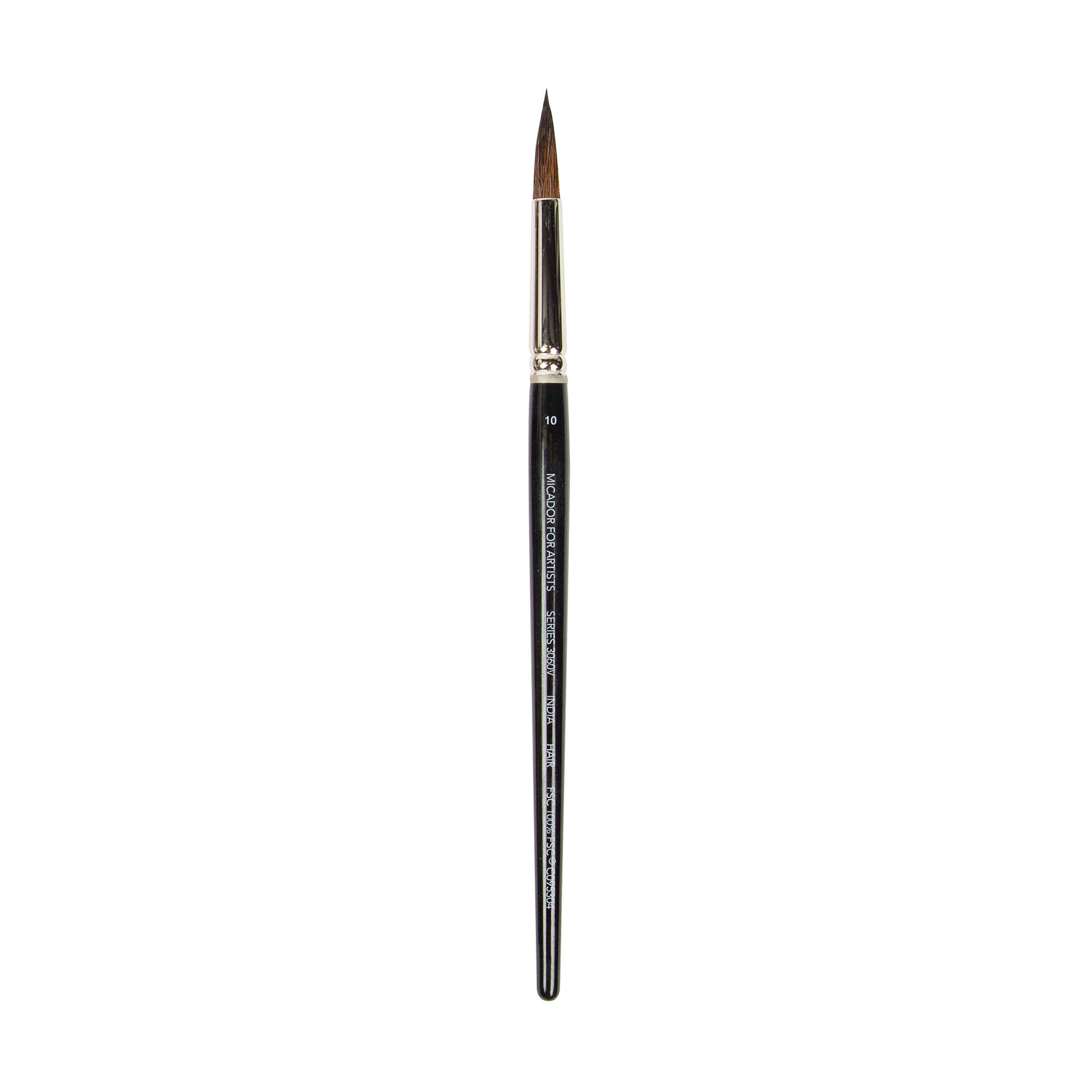3060V Brush, Round, Size 10 FSC 100% Micador For Artists
