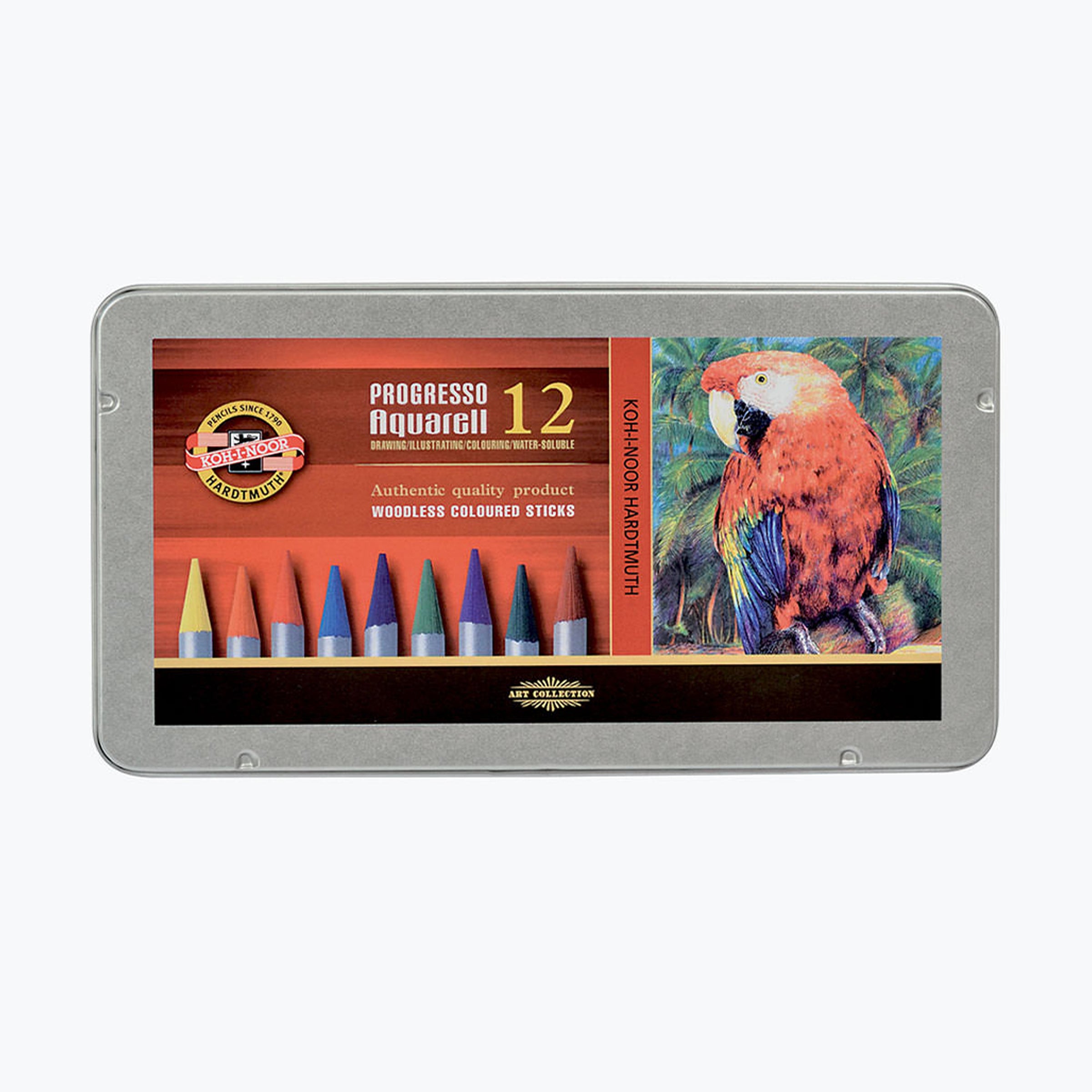 Progresso Aquarell, Tin 12  Koh-I-Noor