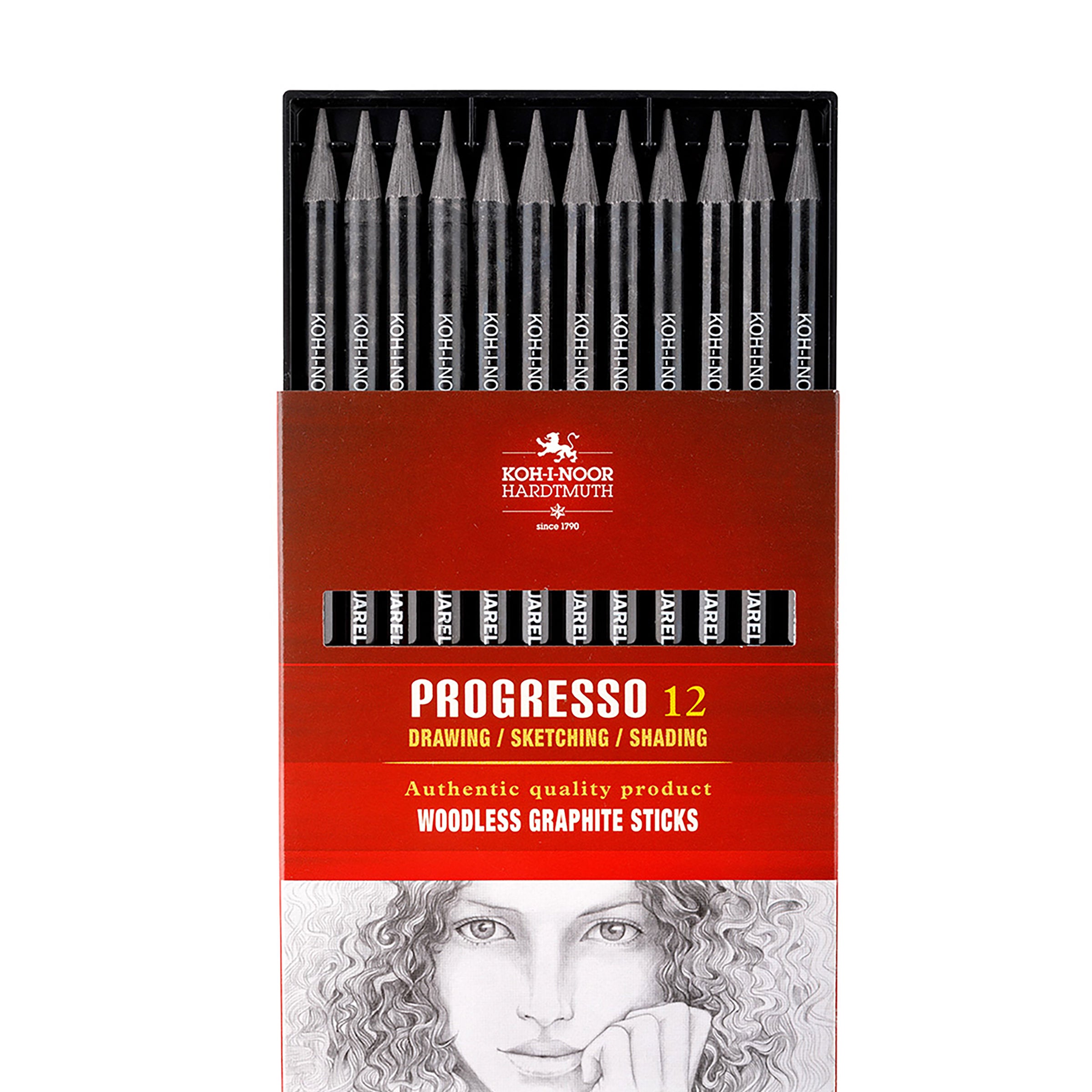 Koh I Noor Progresso Graphite 4B 12Pk