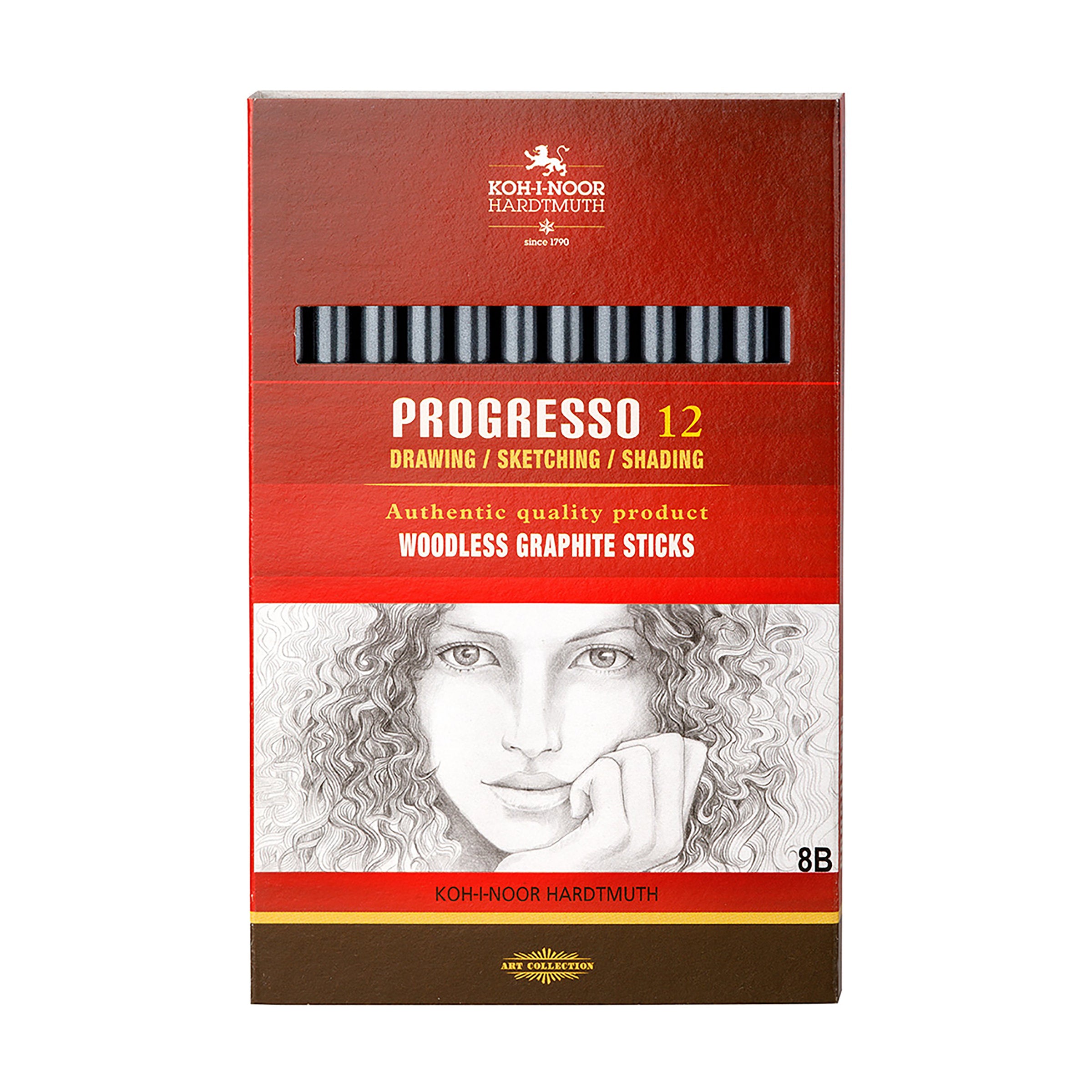 Koh I Noor Progresso Graphite 8B 12Pk