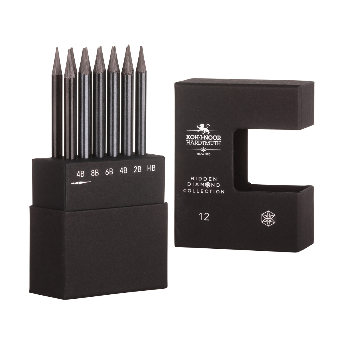 Set of Woodless Graphite Pencils Pack 12 - Hidden Diamond Koh-I-Noor