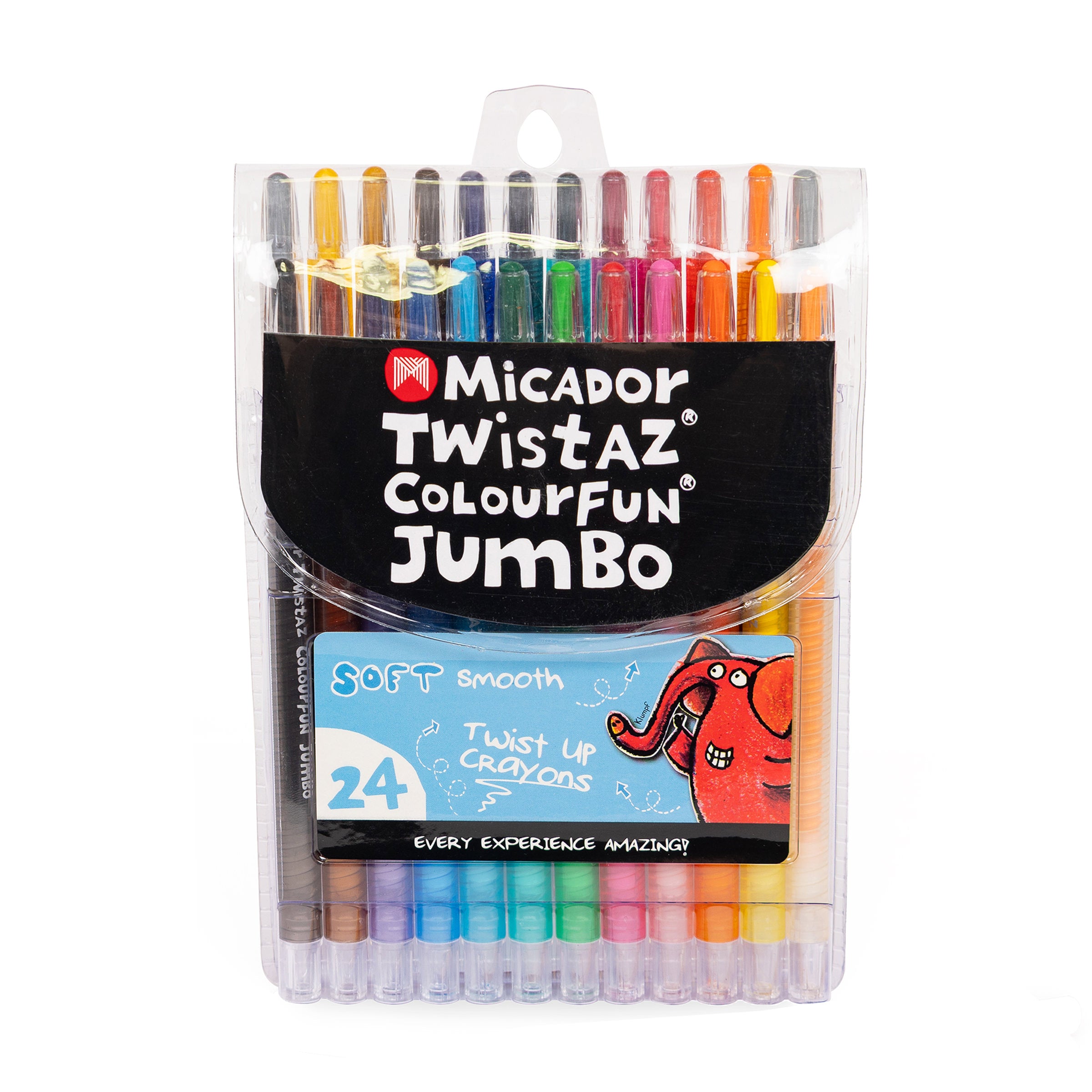 Micador Twistaz Jumbo Crayons Wallet 24