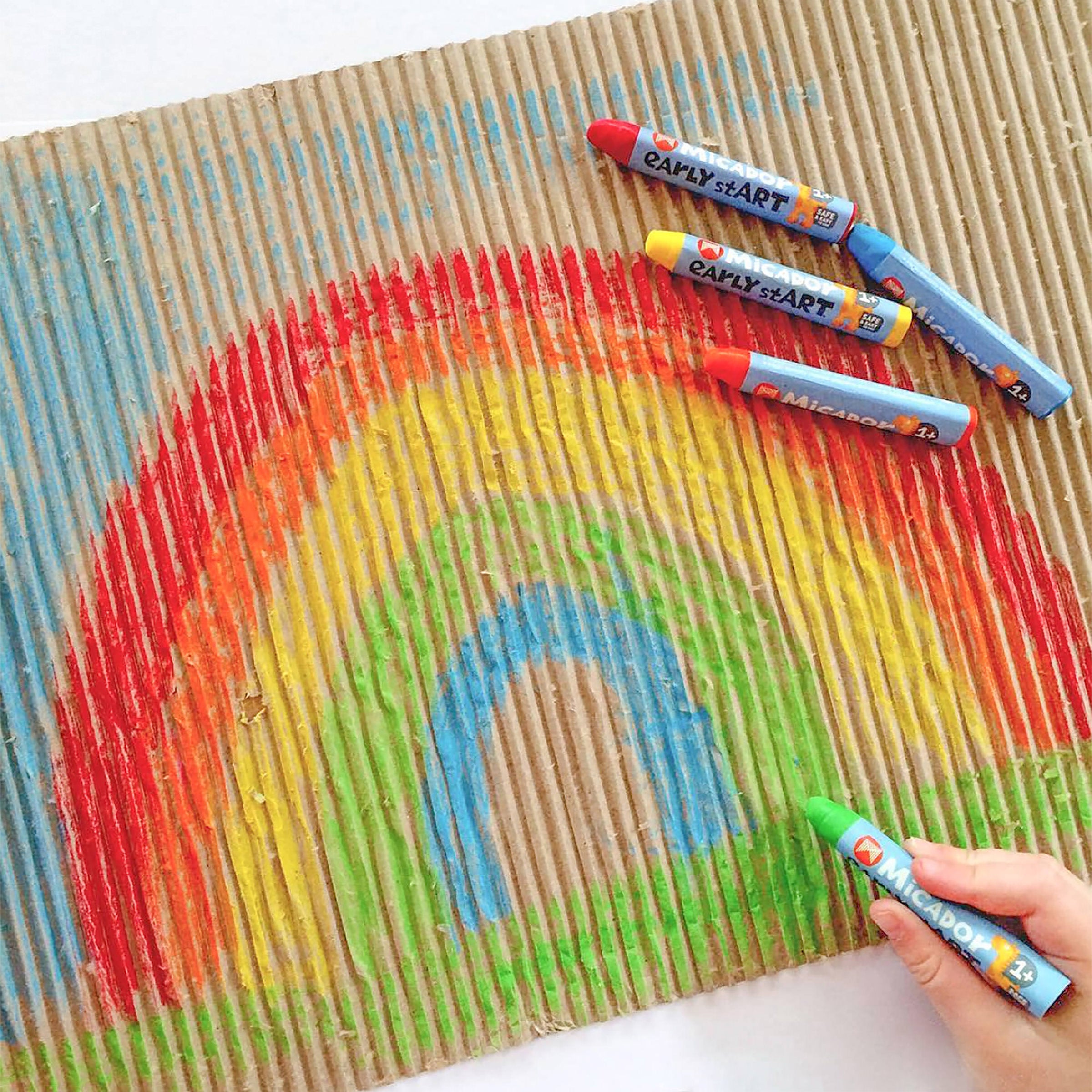 Softies Tri Grip Crayons, Pack 8 early stART