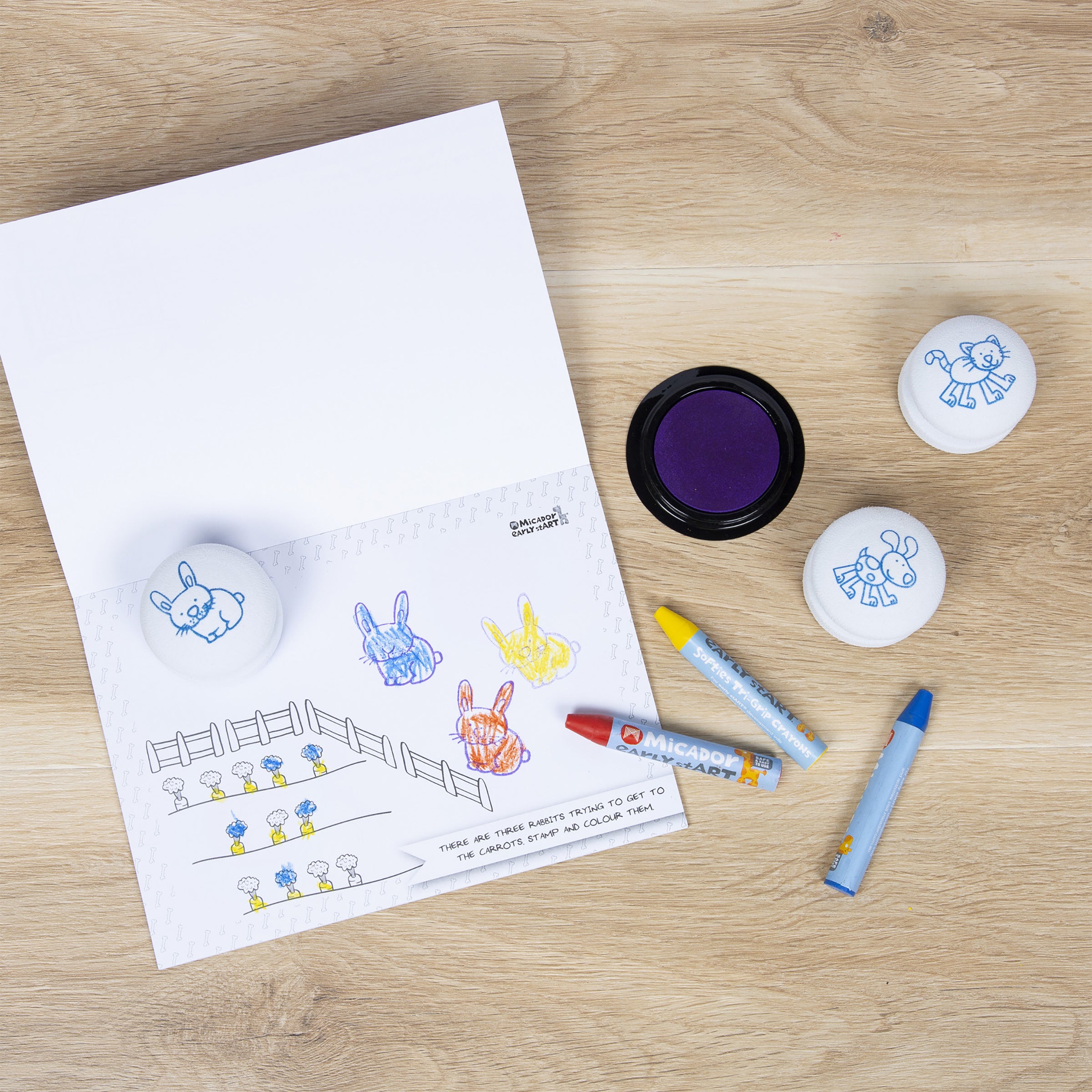 Stamp & Colour Mini Pets FSC Mix early stART