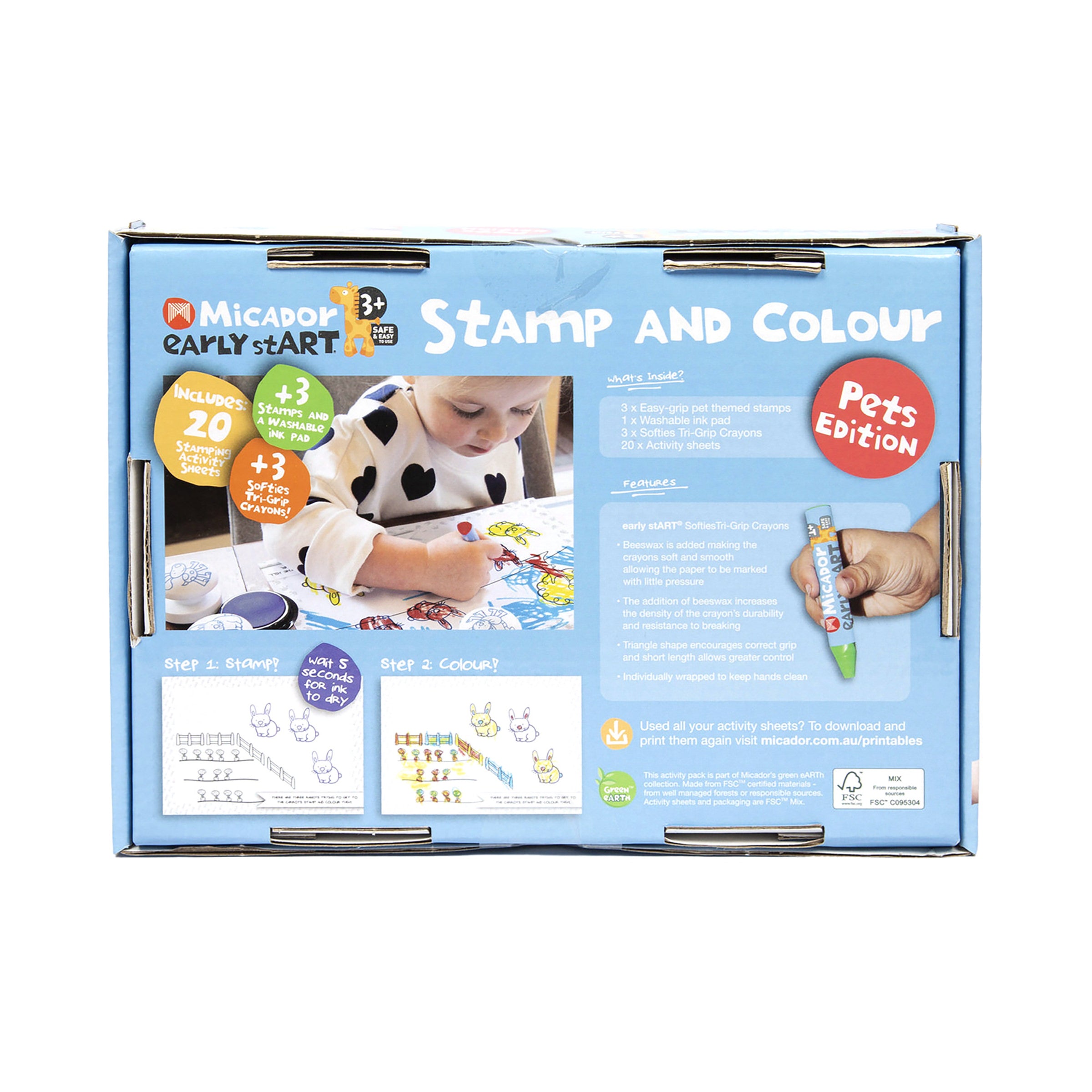 Stamp & Colour Mini Pets FSC Mix early stART