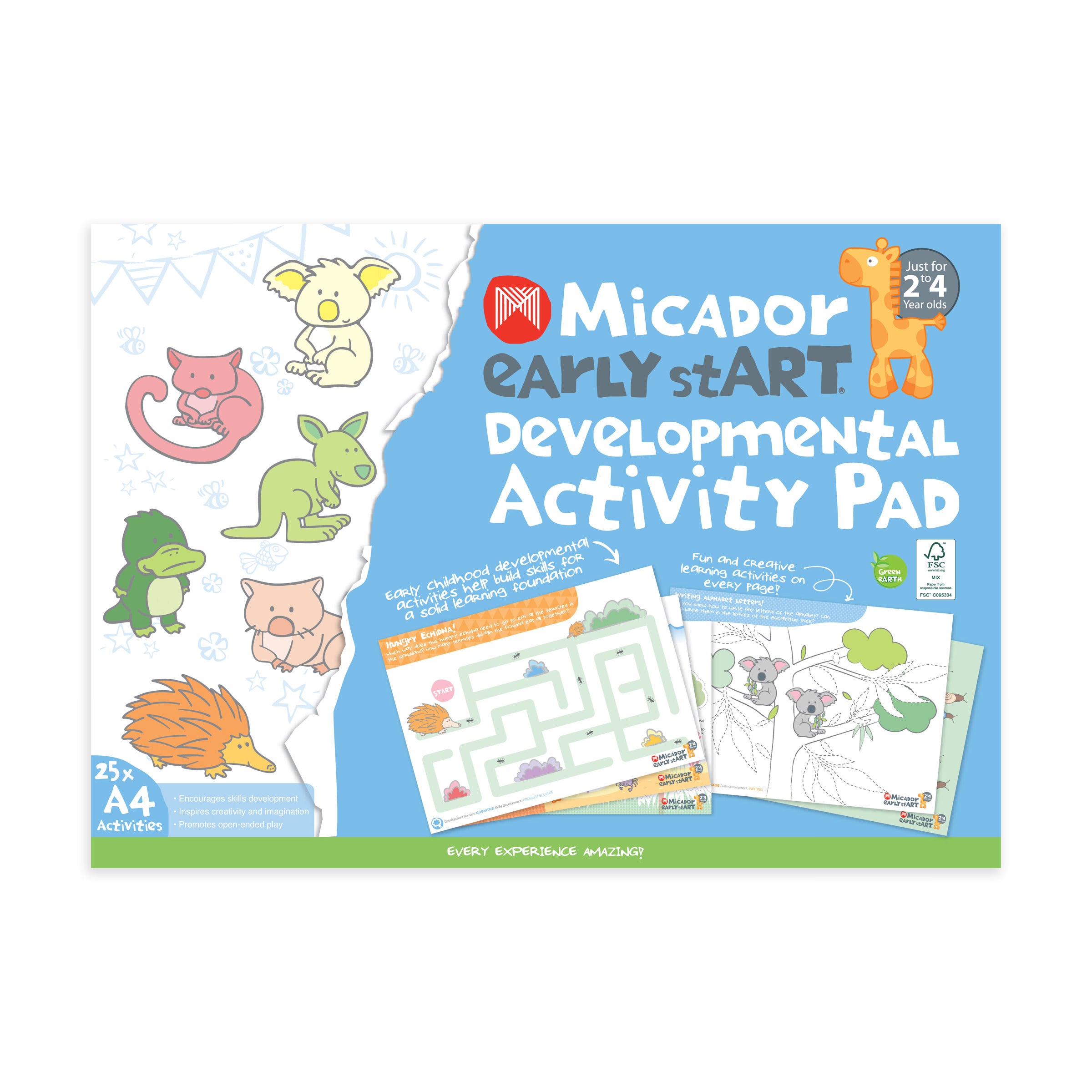 Early Start Developmental Activity Pad A4