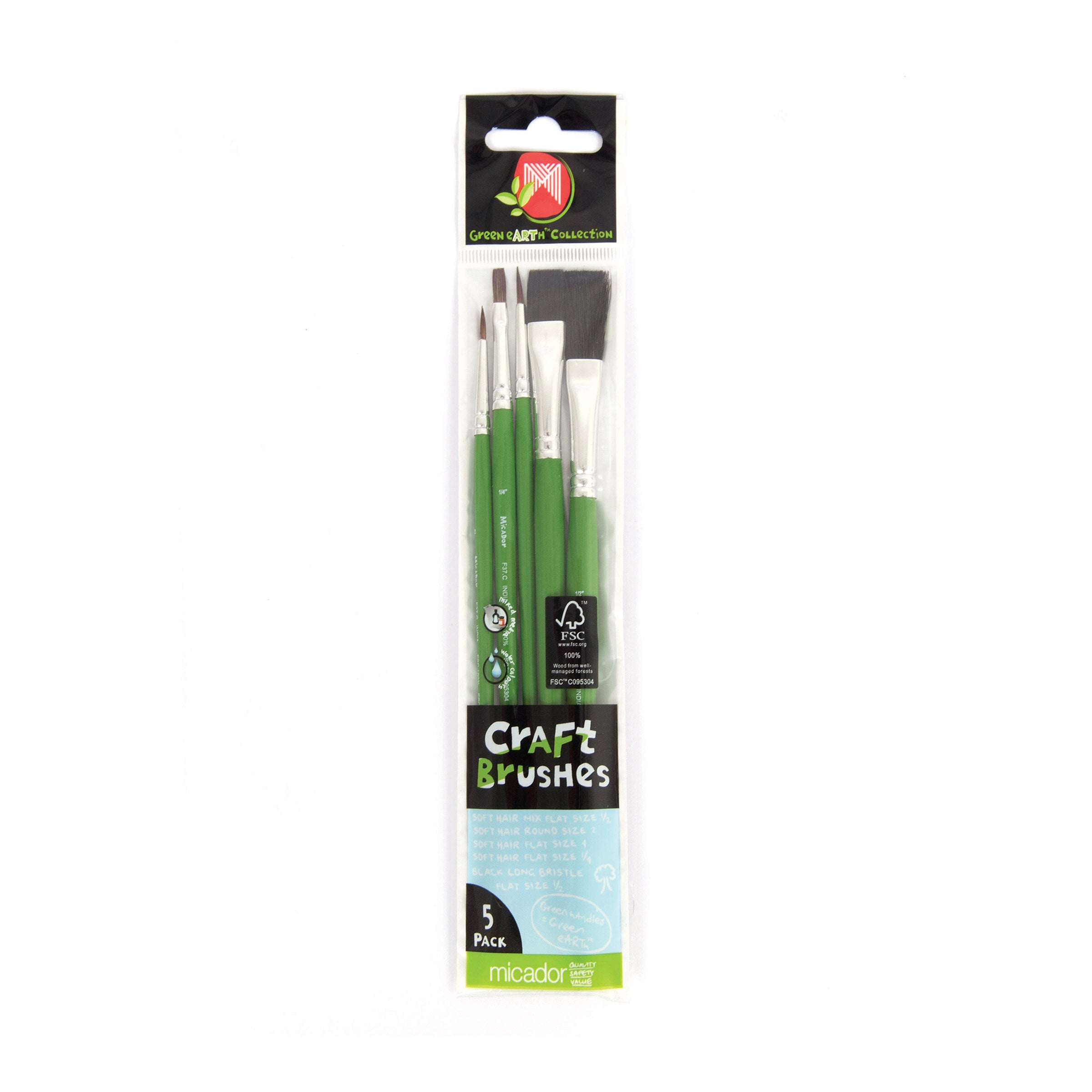 Micador Craftbrushpack 5Pk