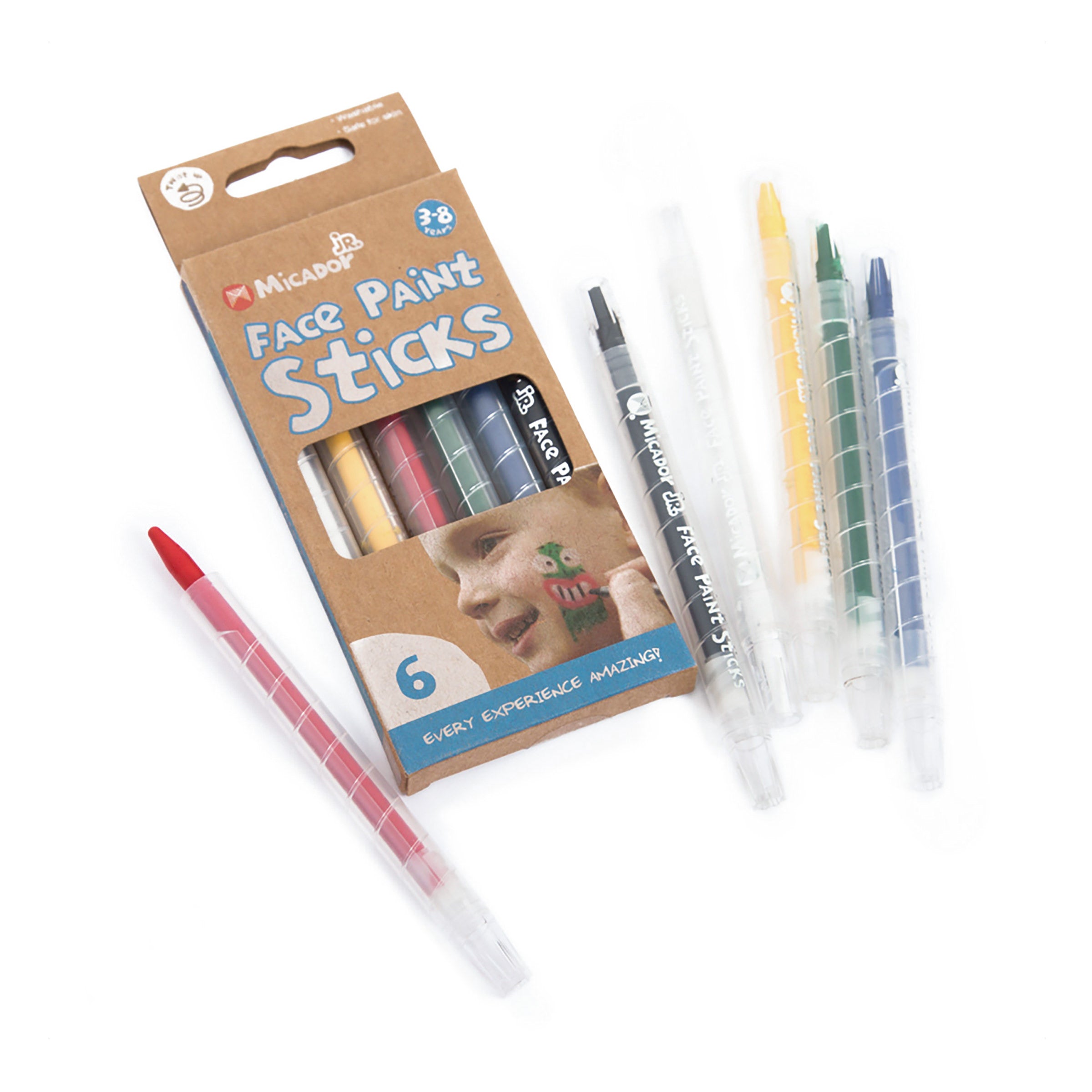 Face Paint Sticks, Card 6 Micador jR.
