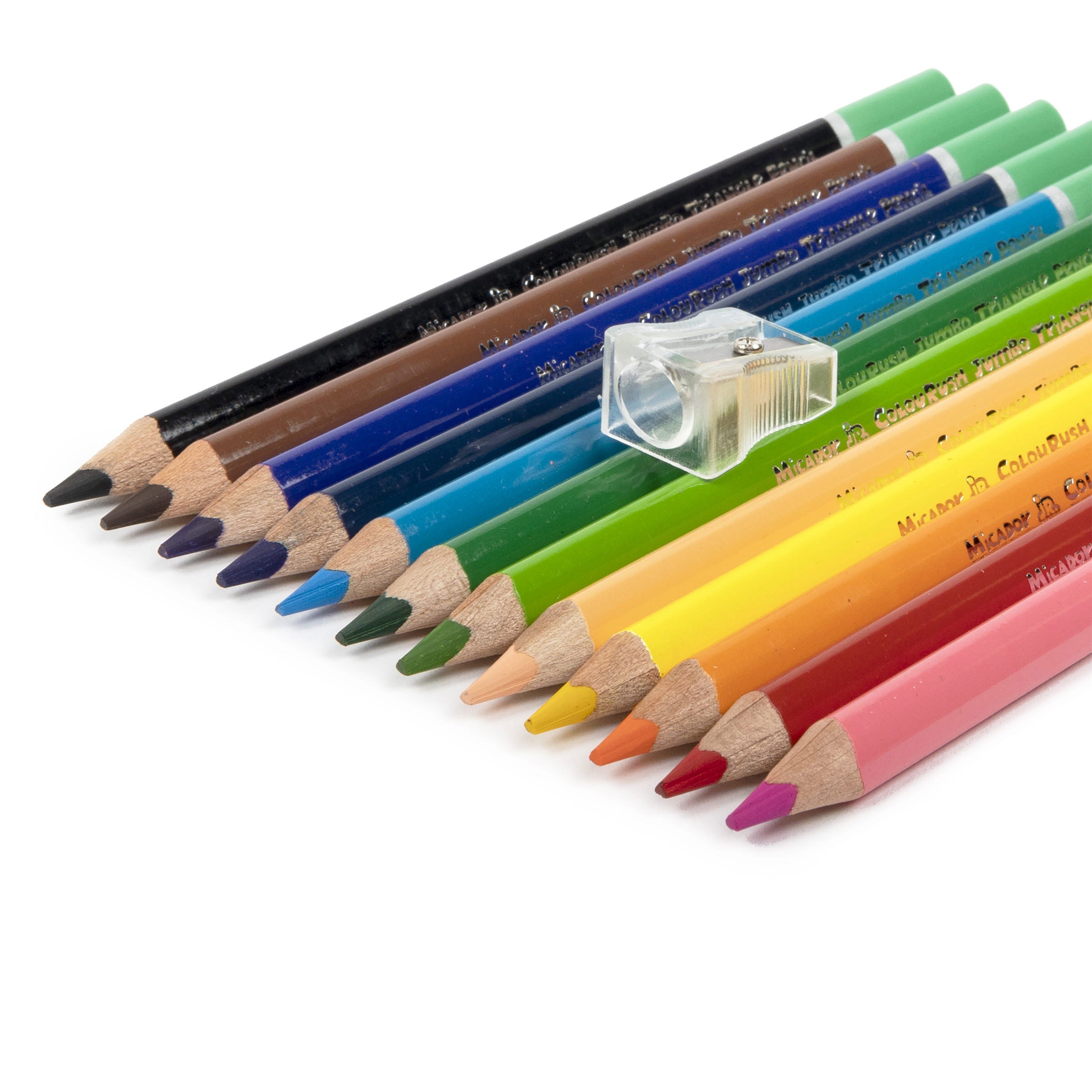 ColouRush Jumbo Triangle Pencils FSC 100% Pack 12 Micador jR.