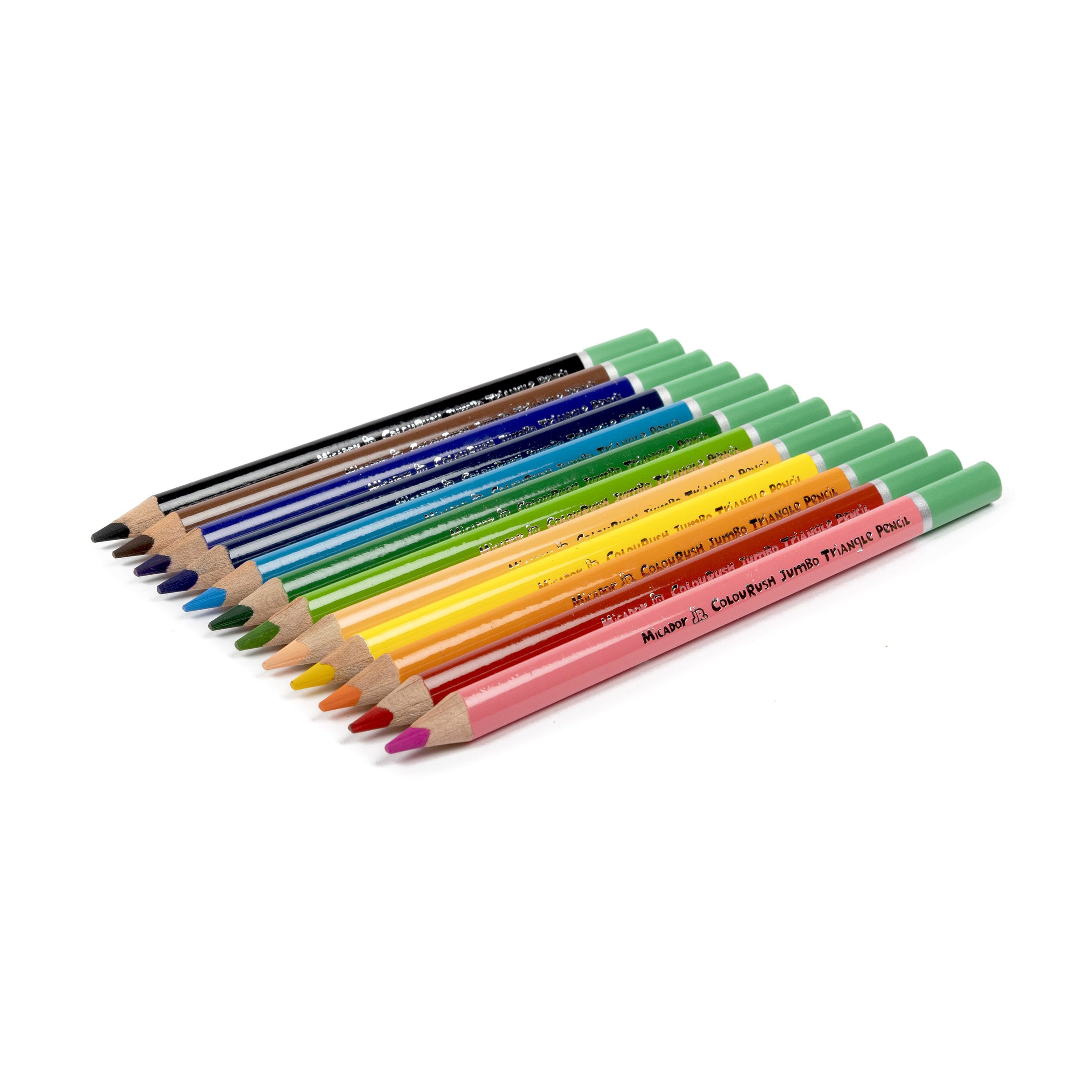ColouRush Jumbo Triangle Pencils FSC 100% Pack 12 Micador jR.