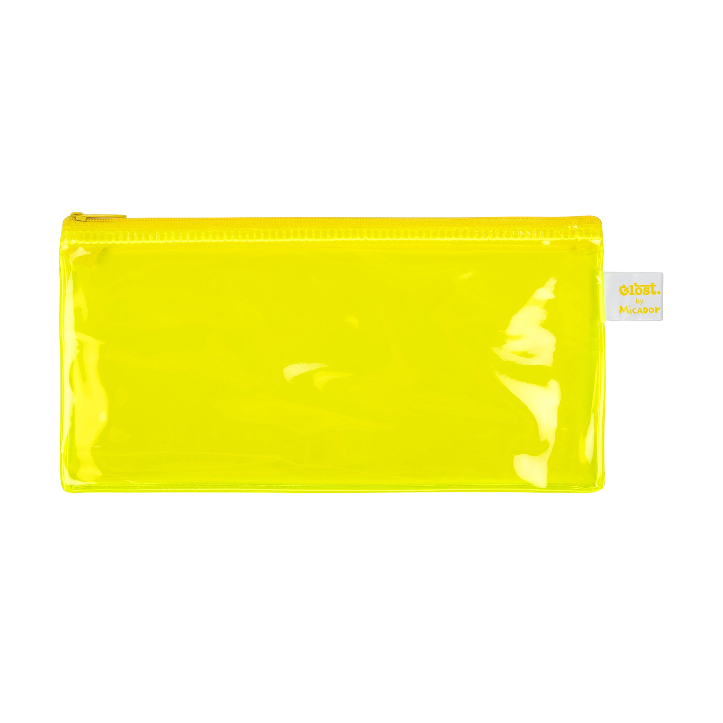 Pencil Case, 220x110mm, Neon Yellow, Glost