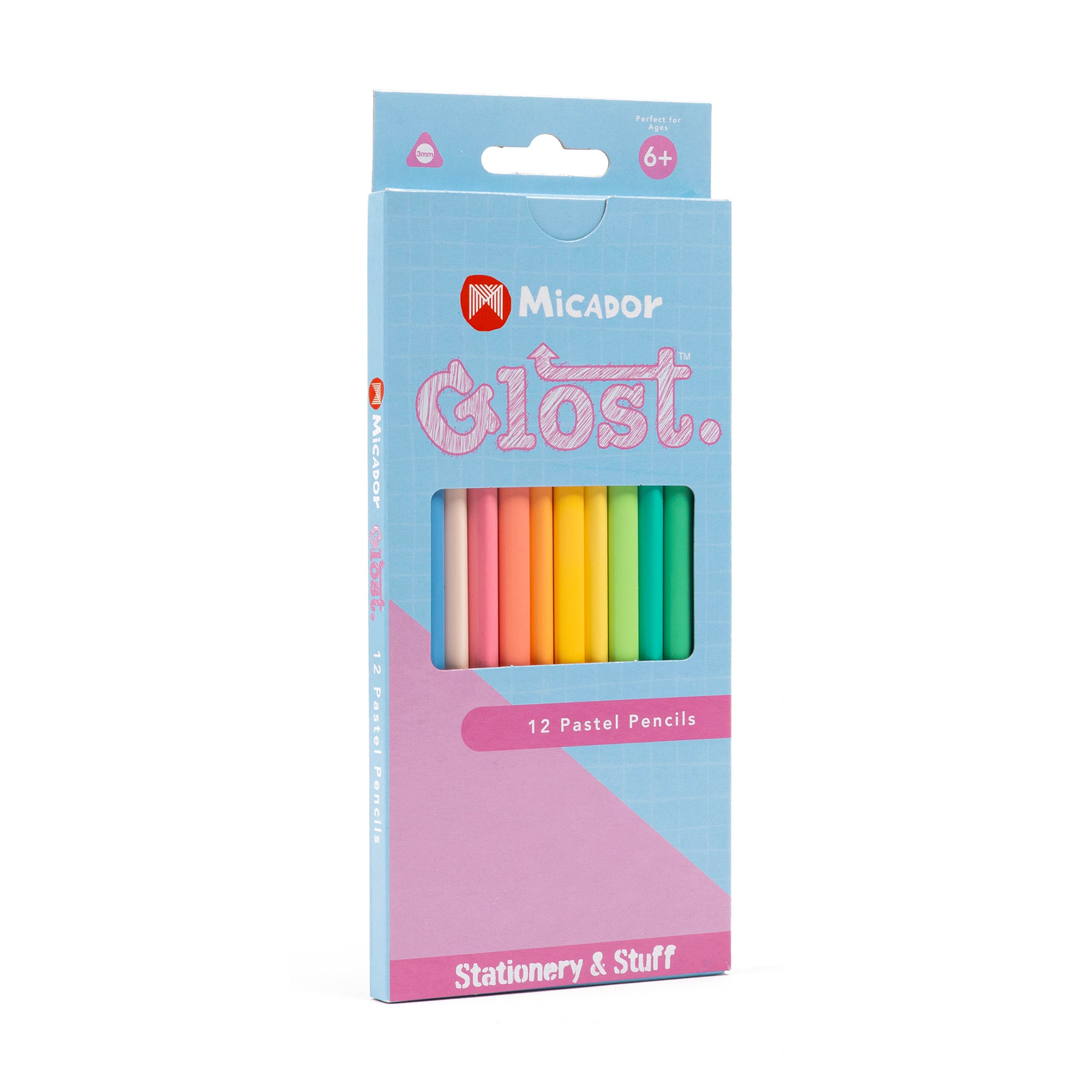Pencils, Pack 12, Pastel, FSC 100%, Glost