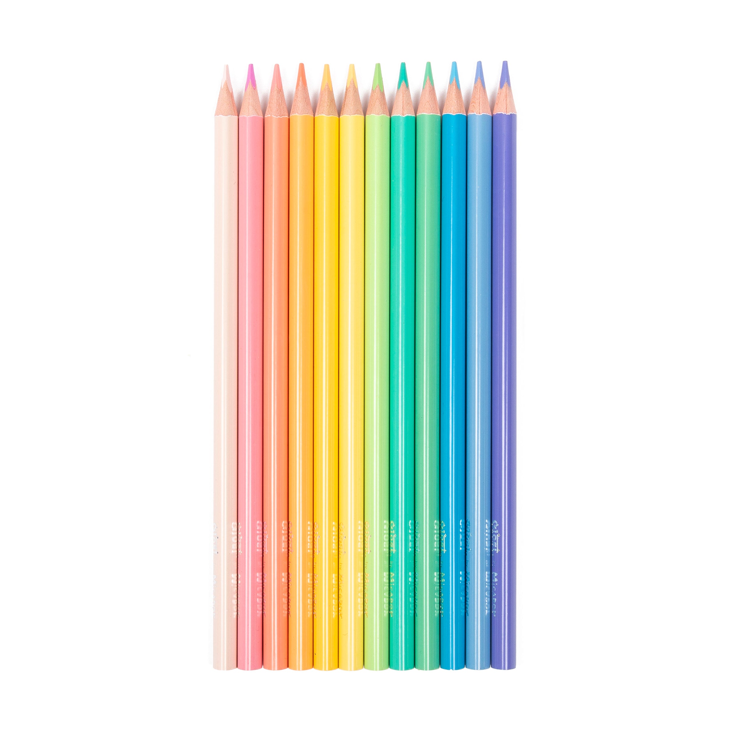 Pencils, Pack 12, Pastel, FSC 100%, Glost