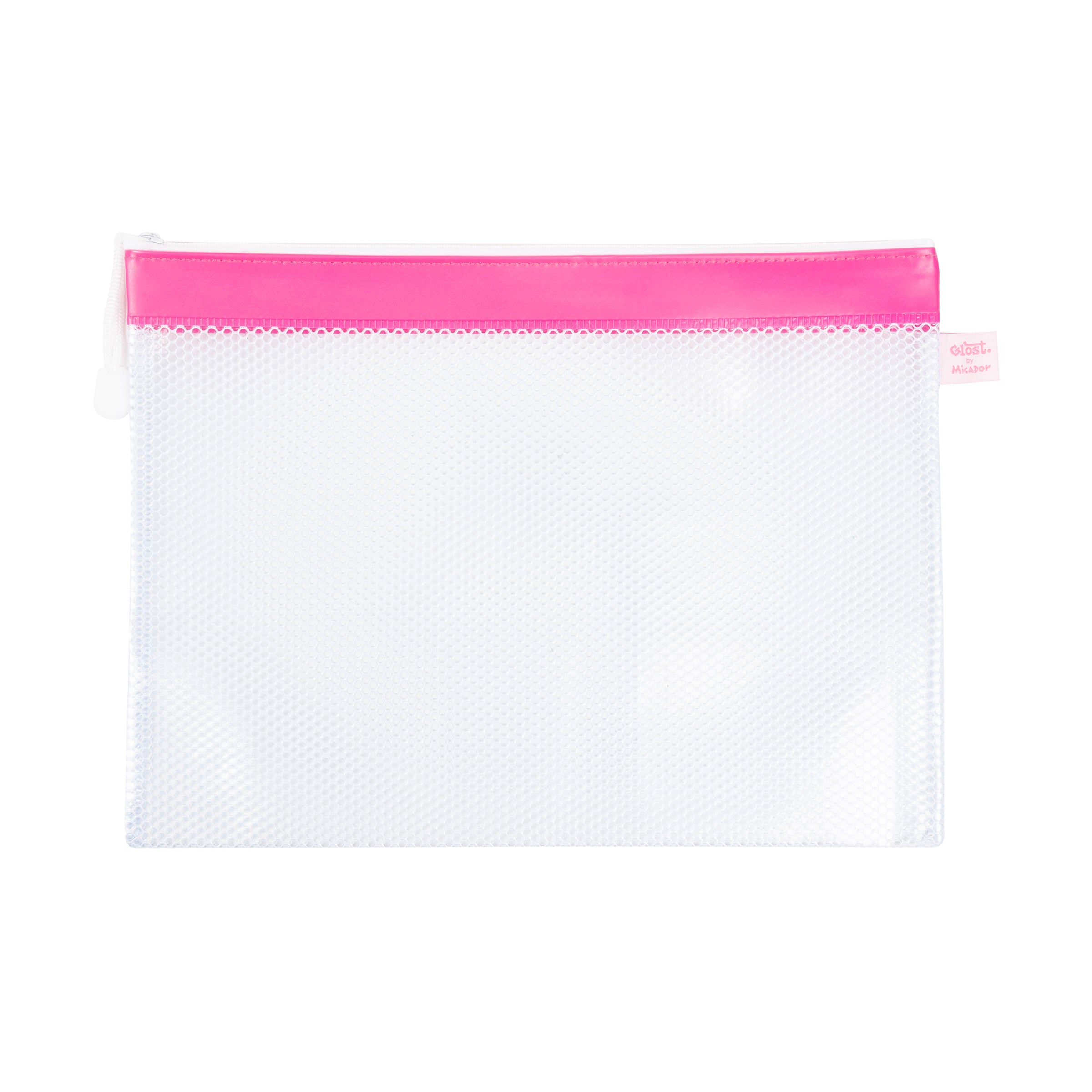 Zippered Pouch, A4, Pink, Glost