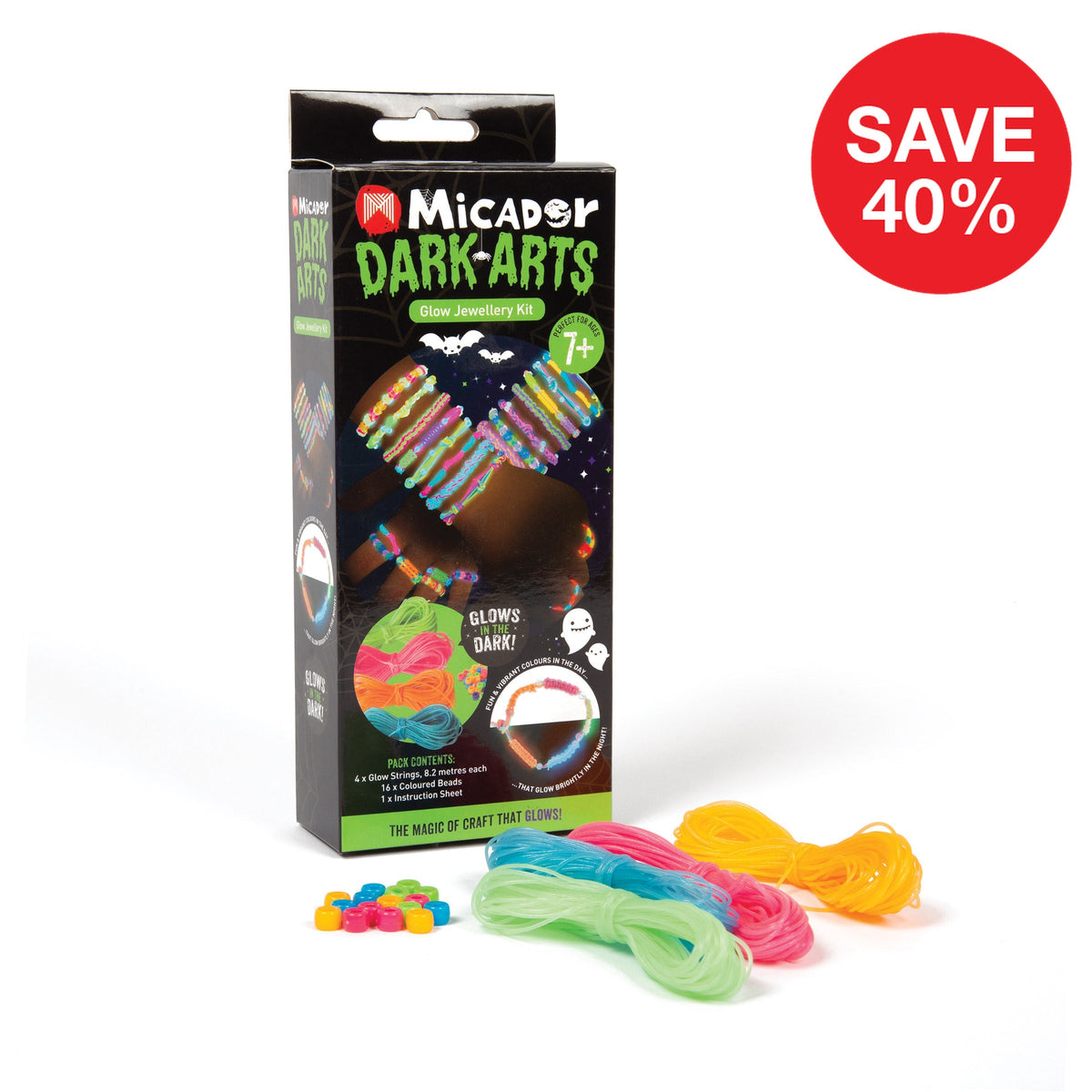 Micador Dark Arts Glow Jewellery Kit, save 40%