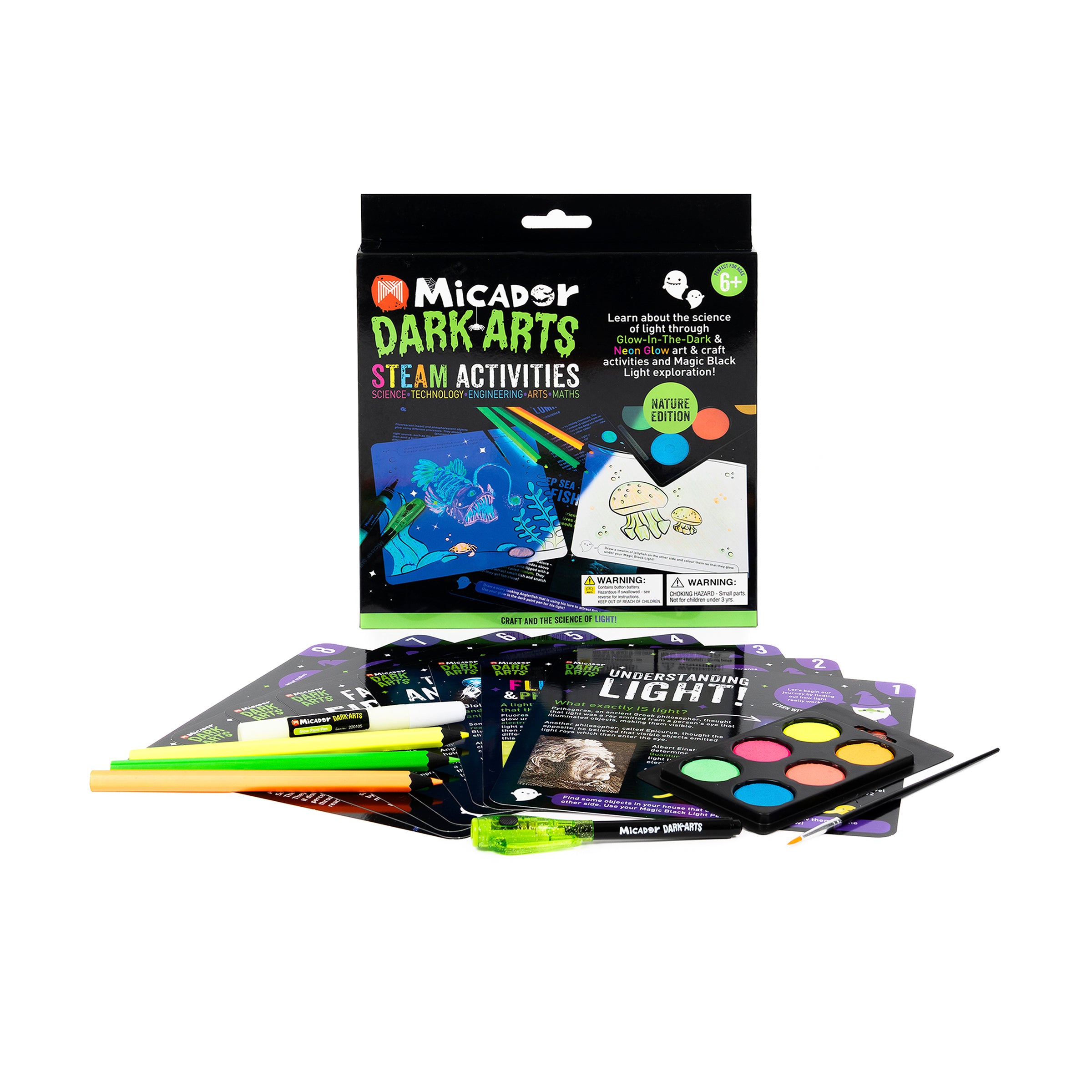Glow STEAM Activities - Nature Dark Arts