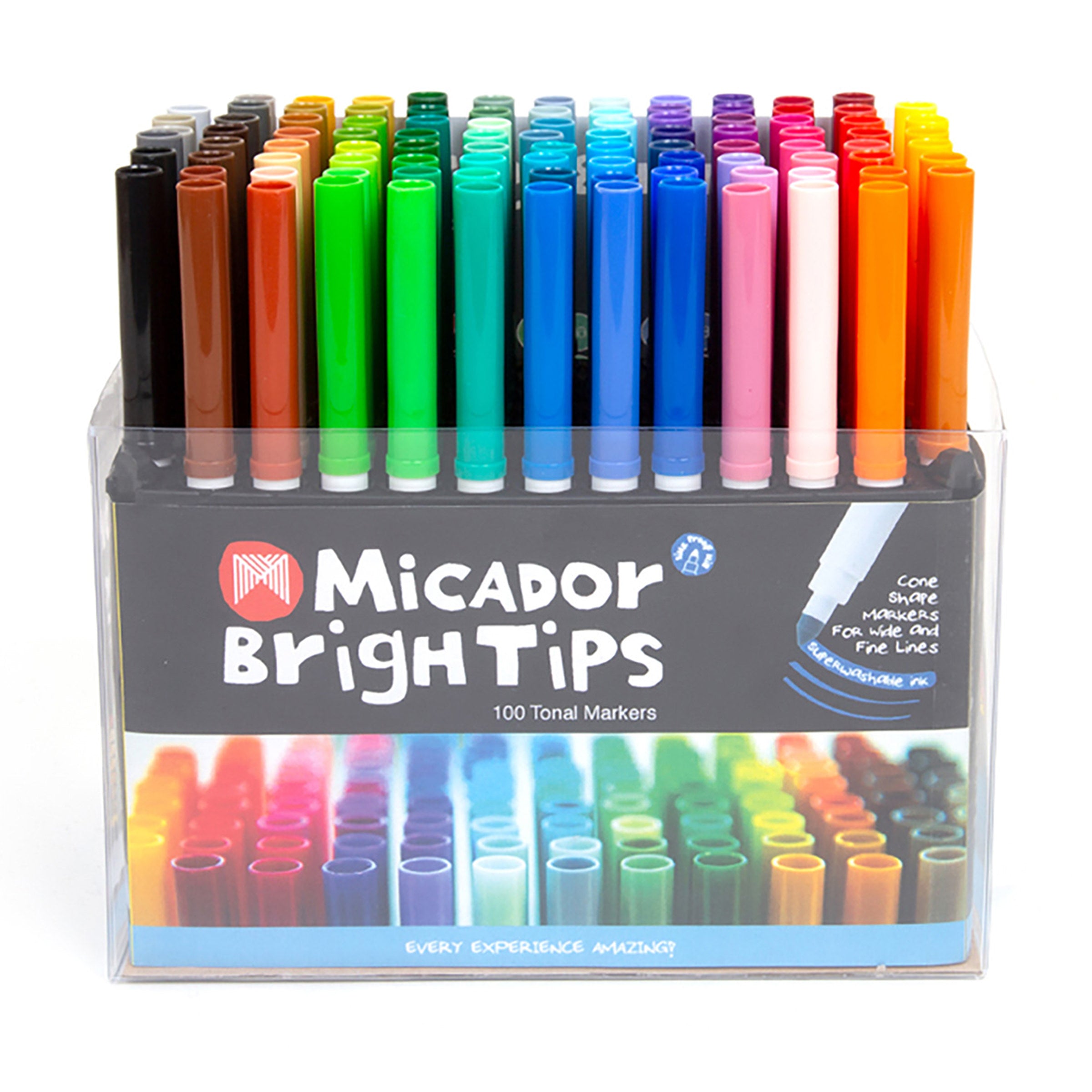Micador 100 Different Colour Markers 100Pk