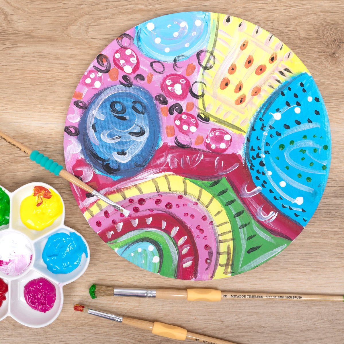 Stretched Canvas Round 30cm, FSC 100% Micador