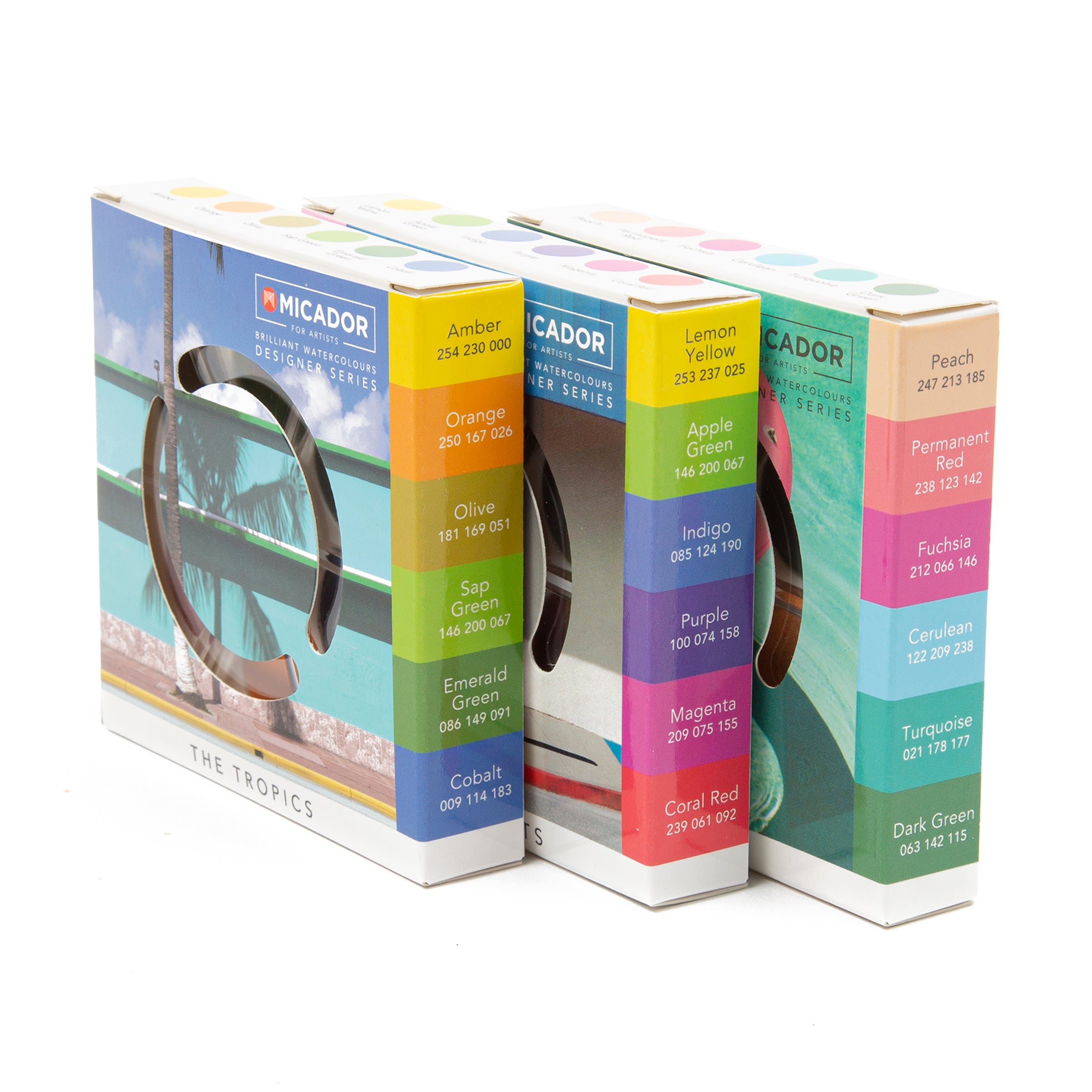 Brilliant Watercolour Discs Designer Series - Hotel Pool Micador For Artists