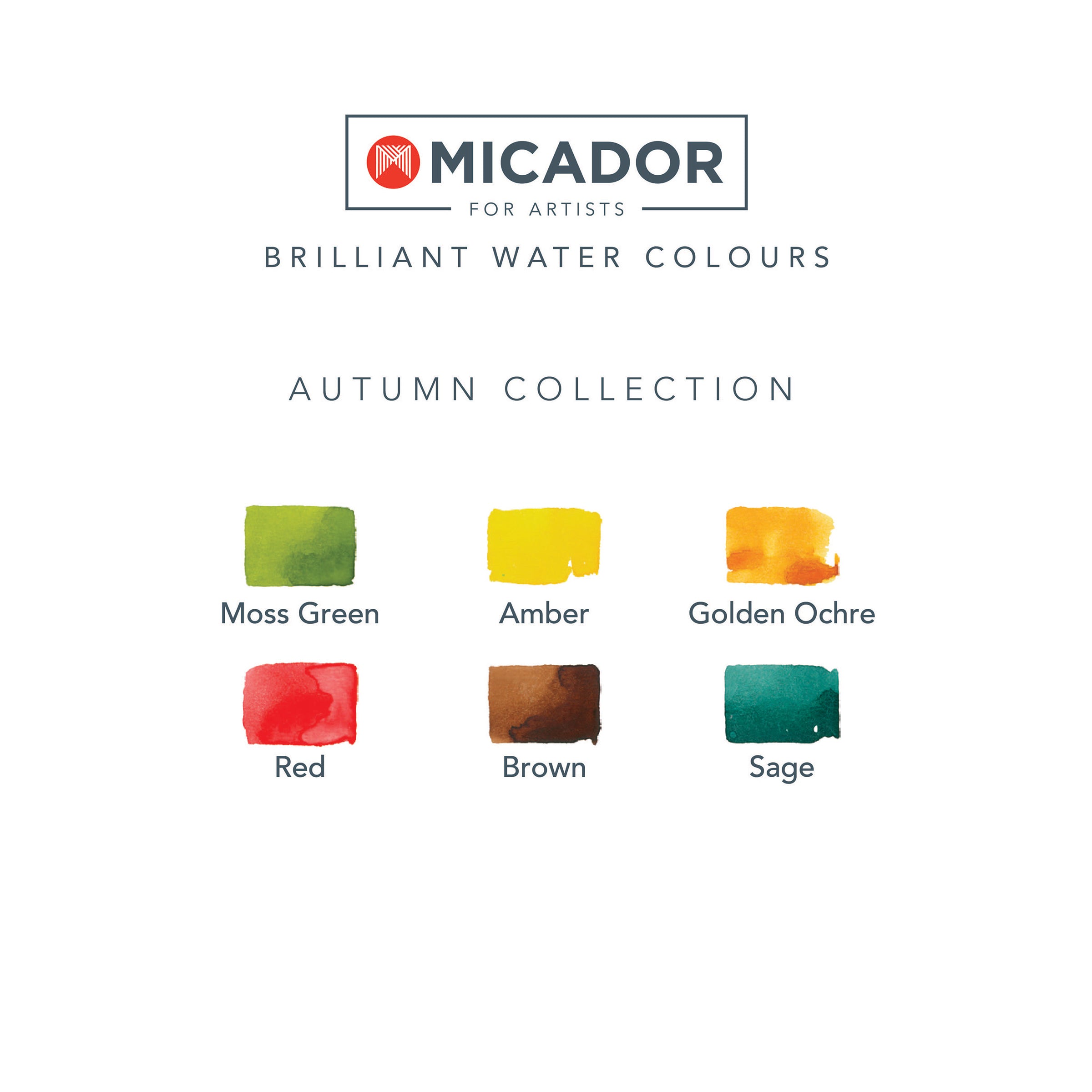 Brilliant Watercolour Disc - Autumn Micador For Artists
