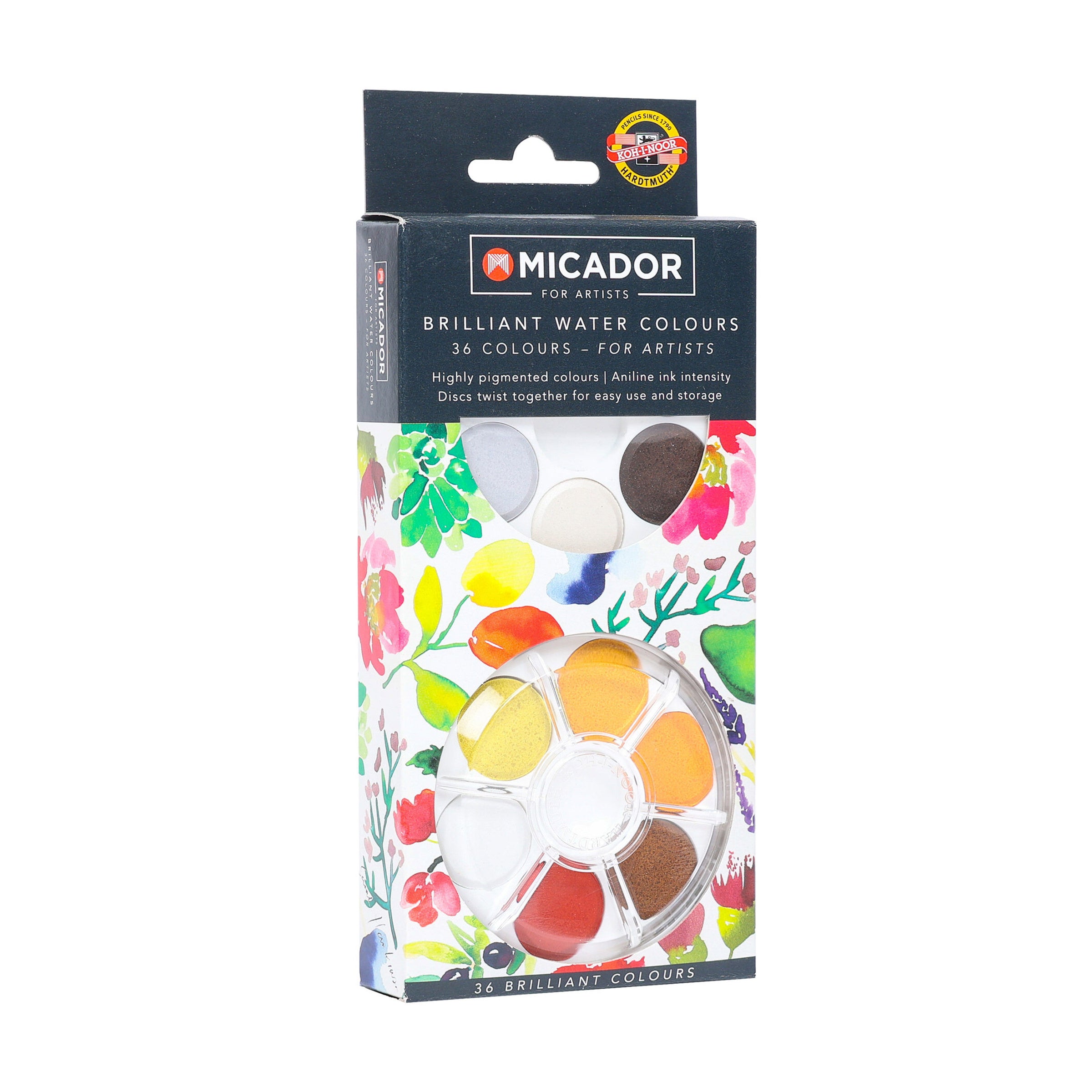 Watercolour Disc- 48 Brilliant  Micador For Artists