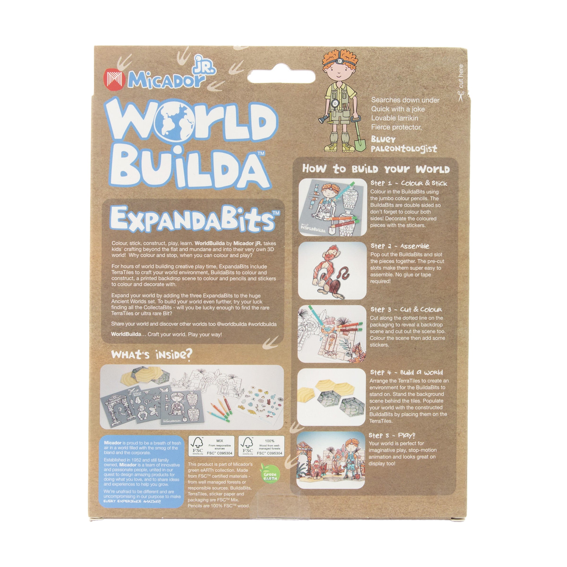 WorldBuilda ExpandaBits FSC Mix - Bluey Micador jR.