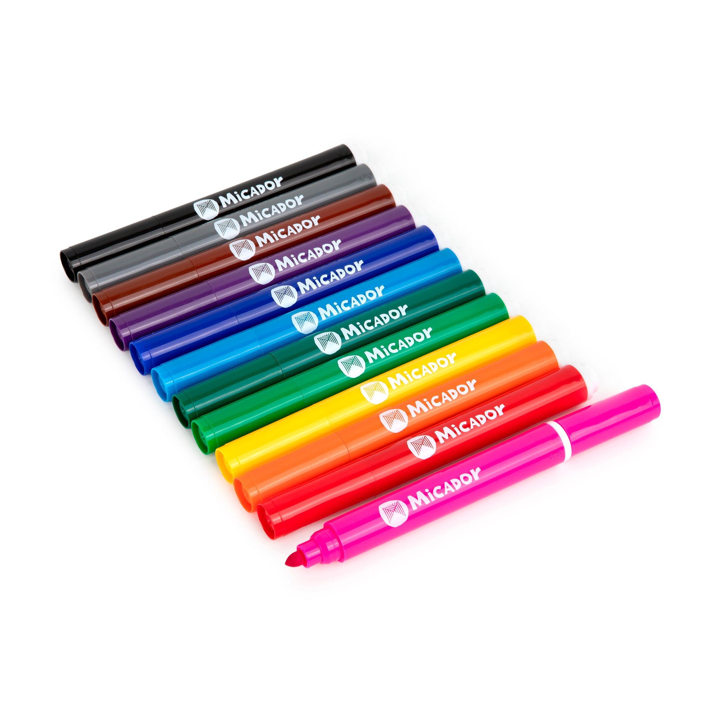 Jumbo Sink-proof Markers, Bright, Pack 12, Micador