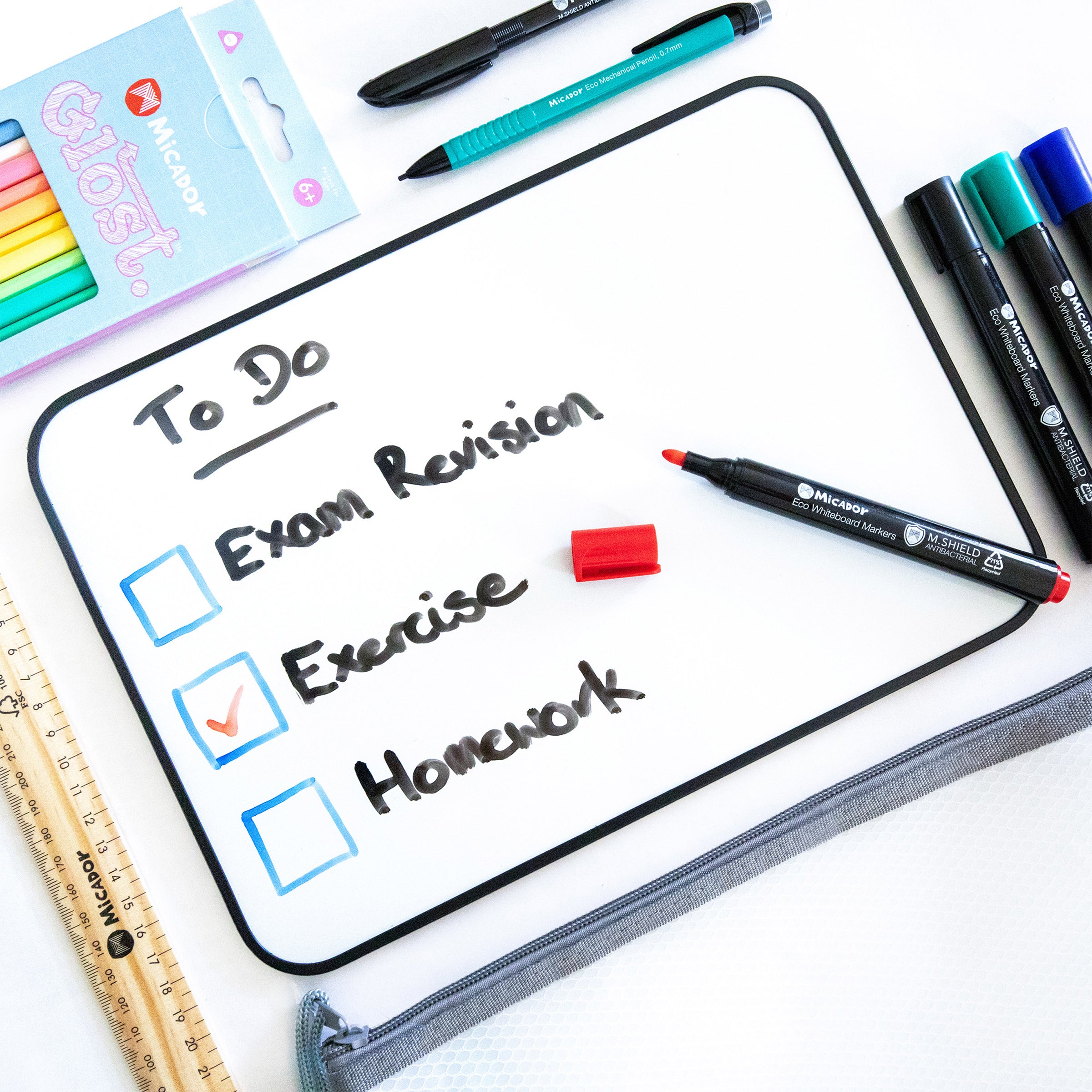 Micador Double Sided Whiteboard