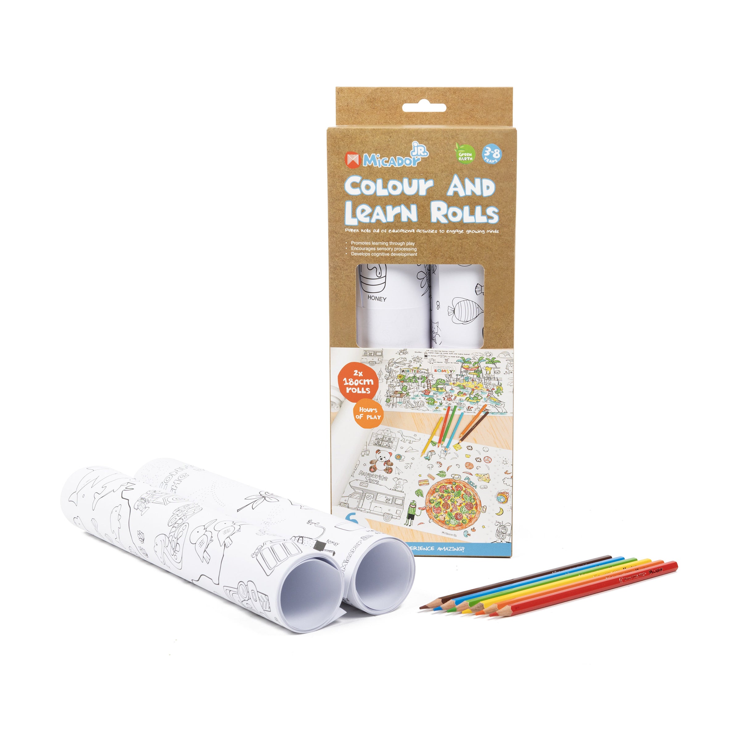 Colour and Learn Rolls, Pack 2, FSC, Micador jR.