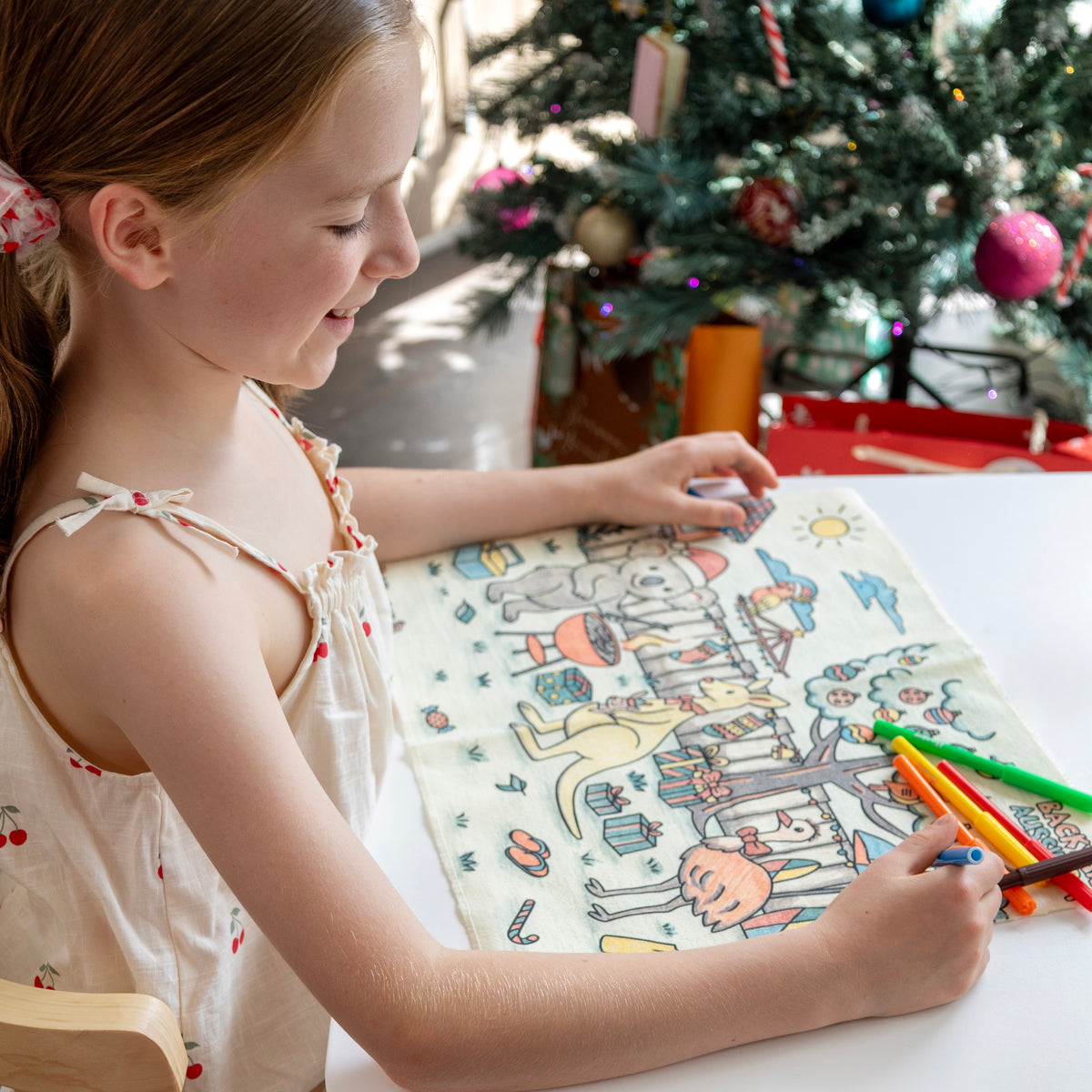 Colour Wash Repeat Christmas Placemats, 450x300mm, Pack 2, Micador jR.