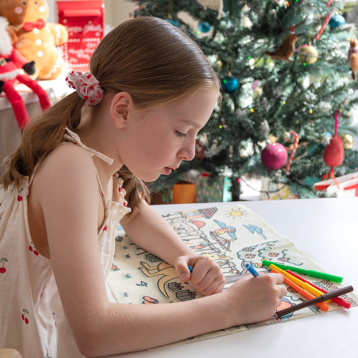 Colour Wash Repeat Christmas Placemats, 450x300mm, Pack 2, Micador jR.