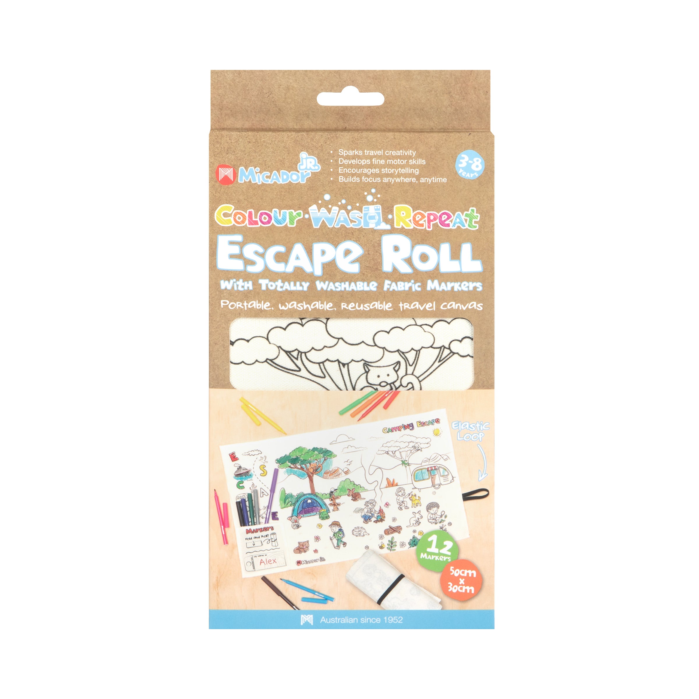 Colour Wash Repeat Escape Roll, 500 x 300mm, Micador jR.