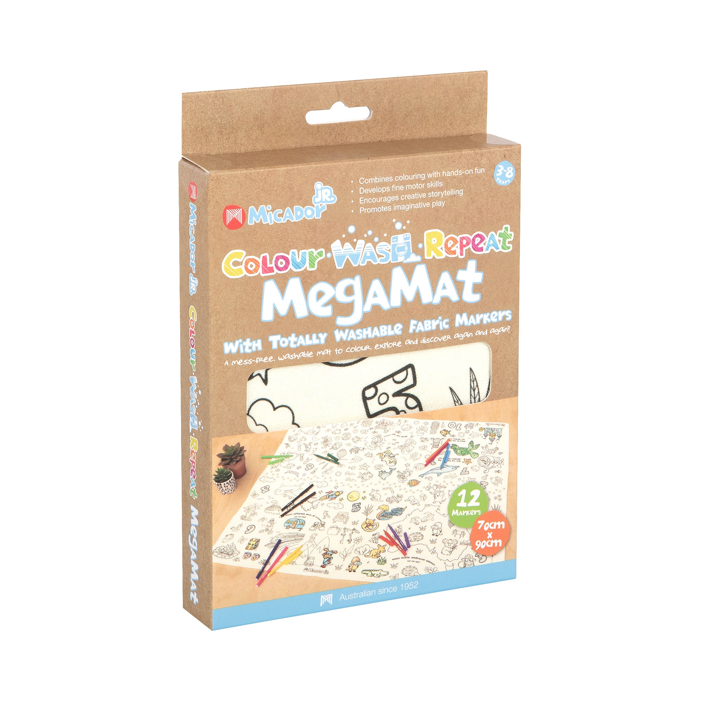 Colour Wash Repeat MegaMat, 700 x 900mm, Micador jR.