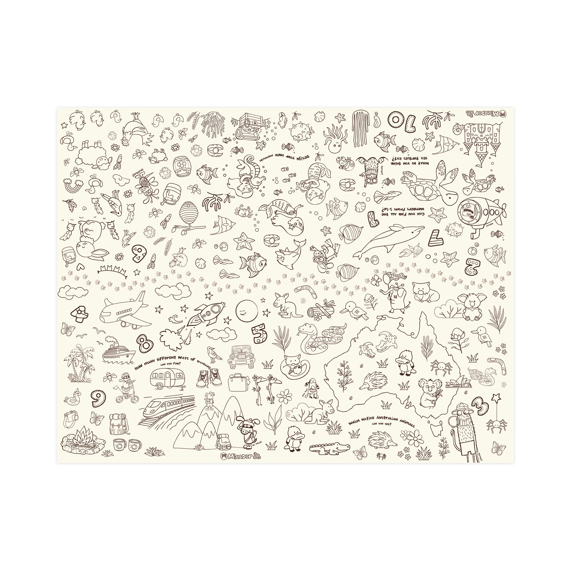 Colour Wash Repeat MegaMat, 700 x 900mm, Micador jR.