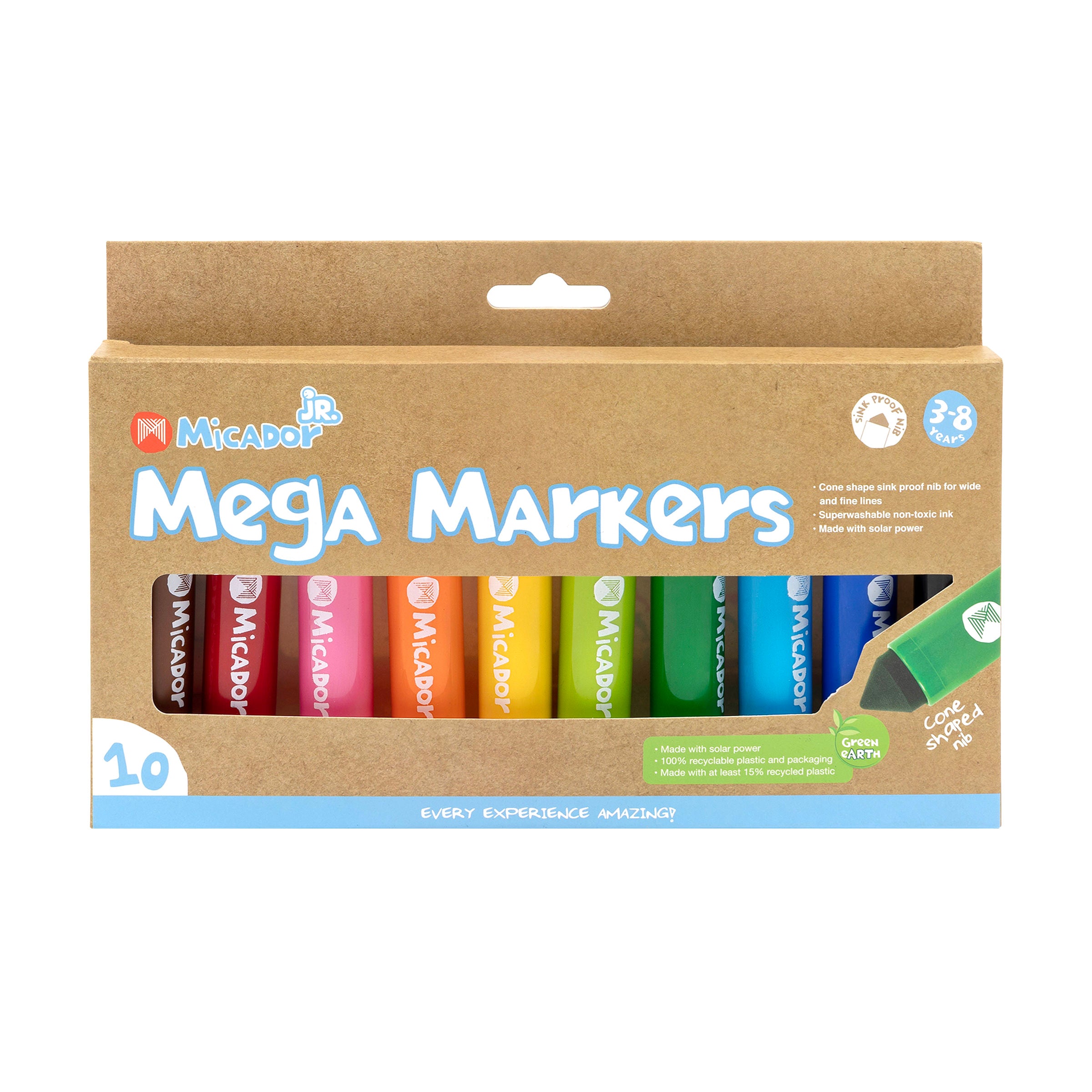 Mega Markers, Pack 10 Micador jR.