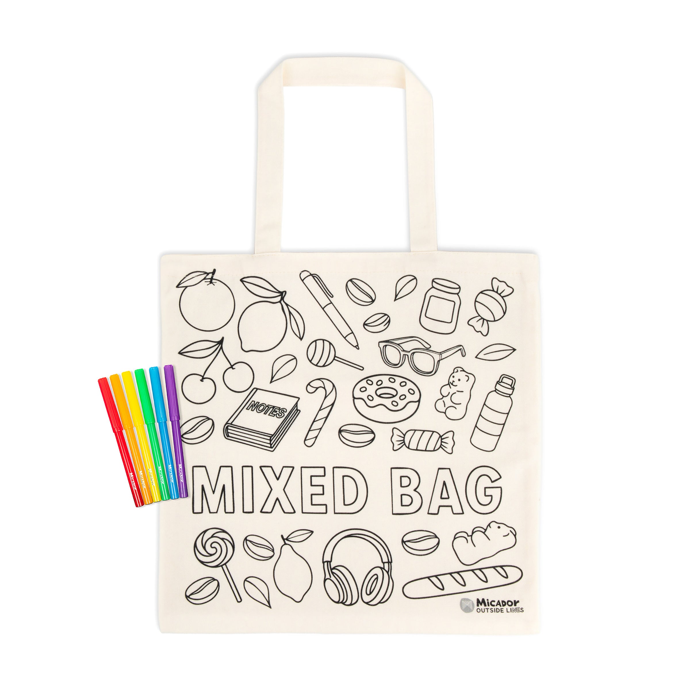 Outside Lines Tote Bag Mixed Bag, Micador Outside Lines