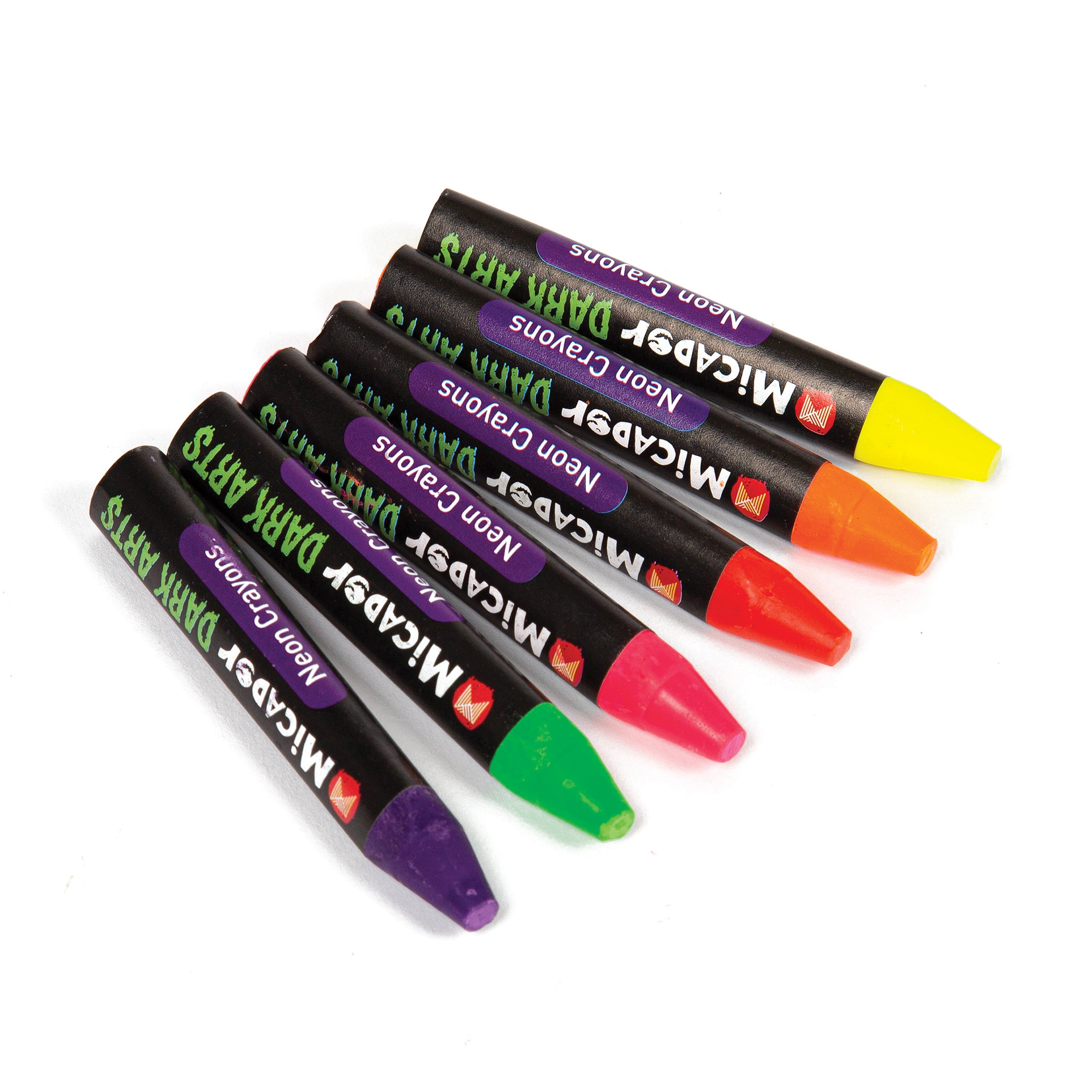 Dark Arts Neon Crayons 6Pk