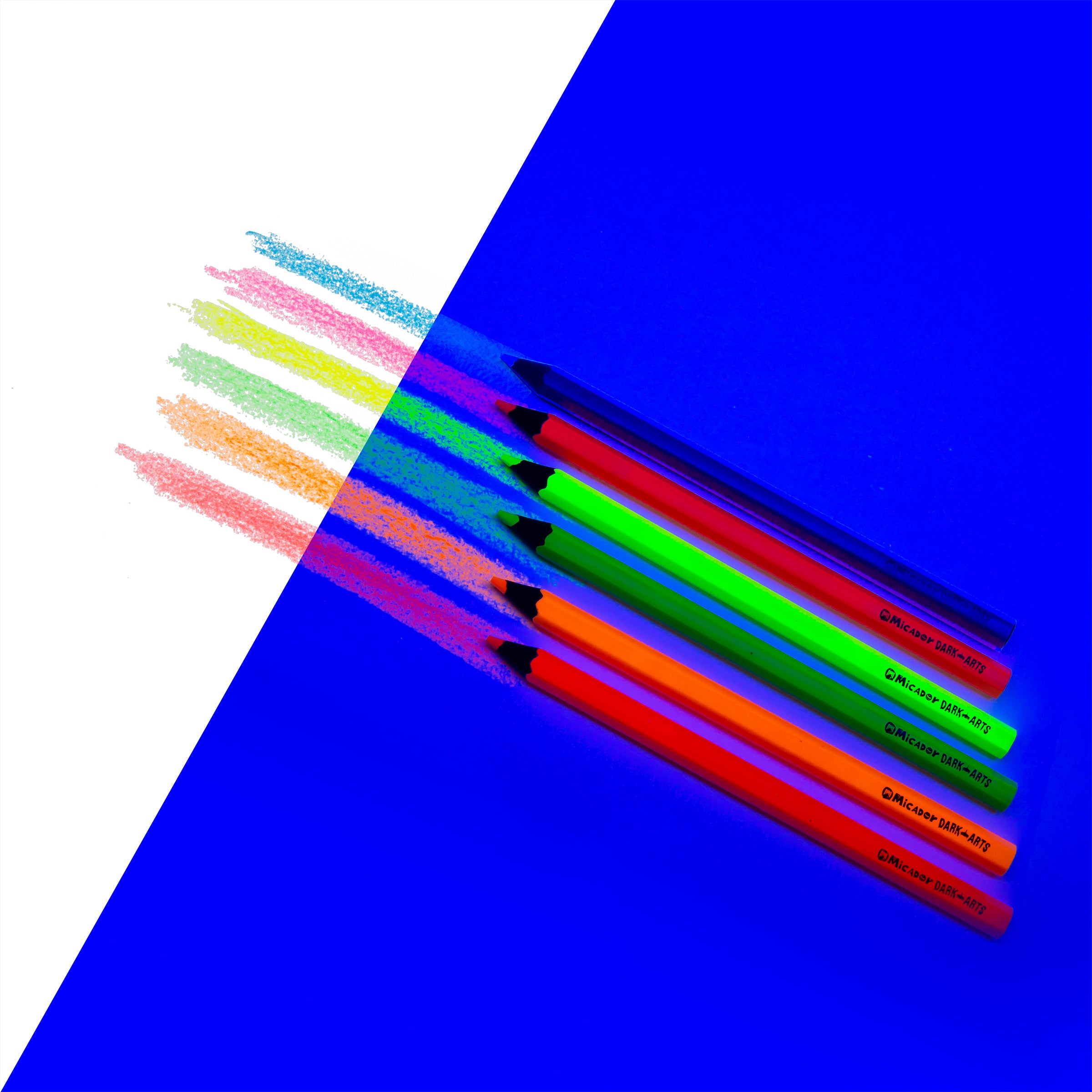 Dark Arts Neon Jumbo Crayons 6Pk