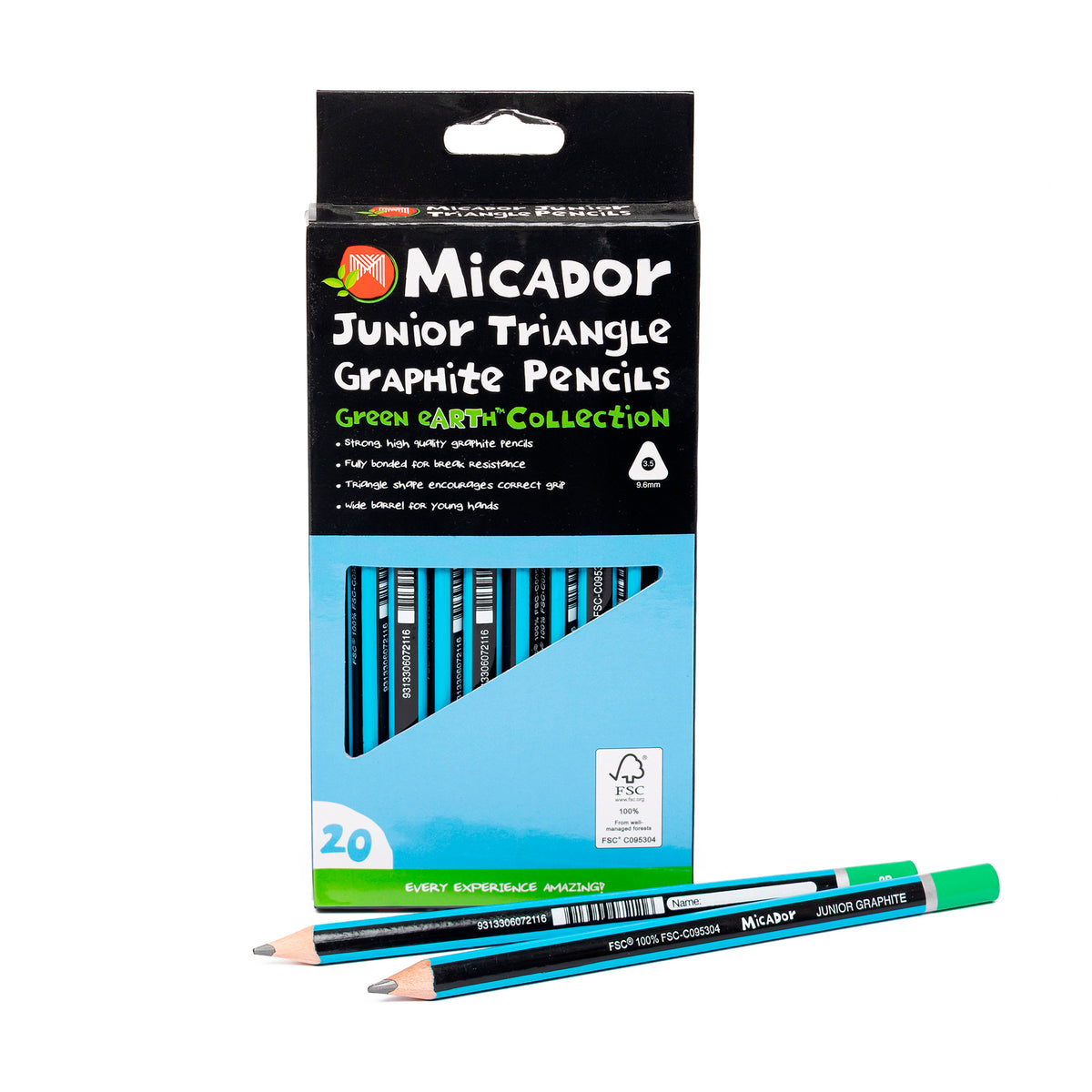 Junior Triangle Graphite Pencils FSC 100% - 2B | Micador