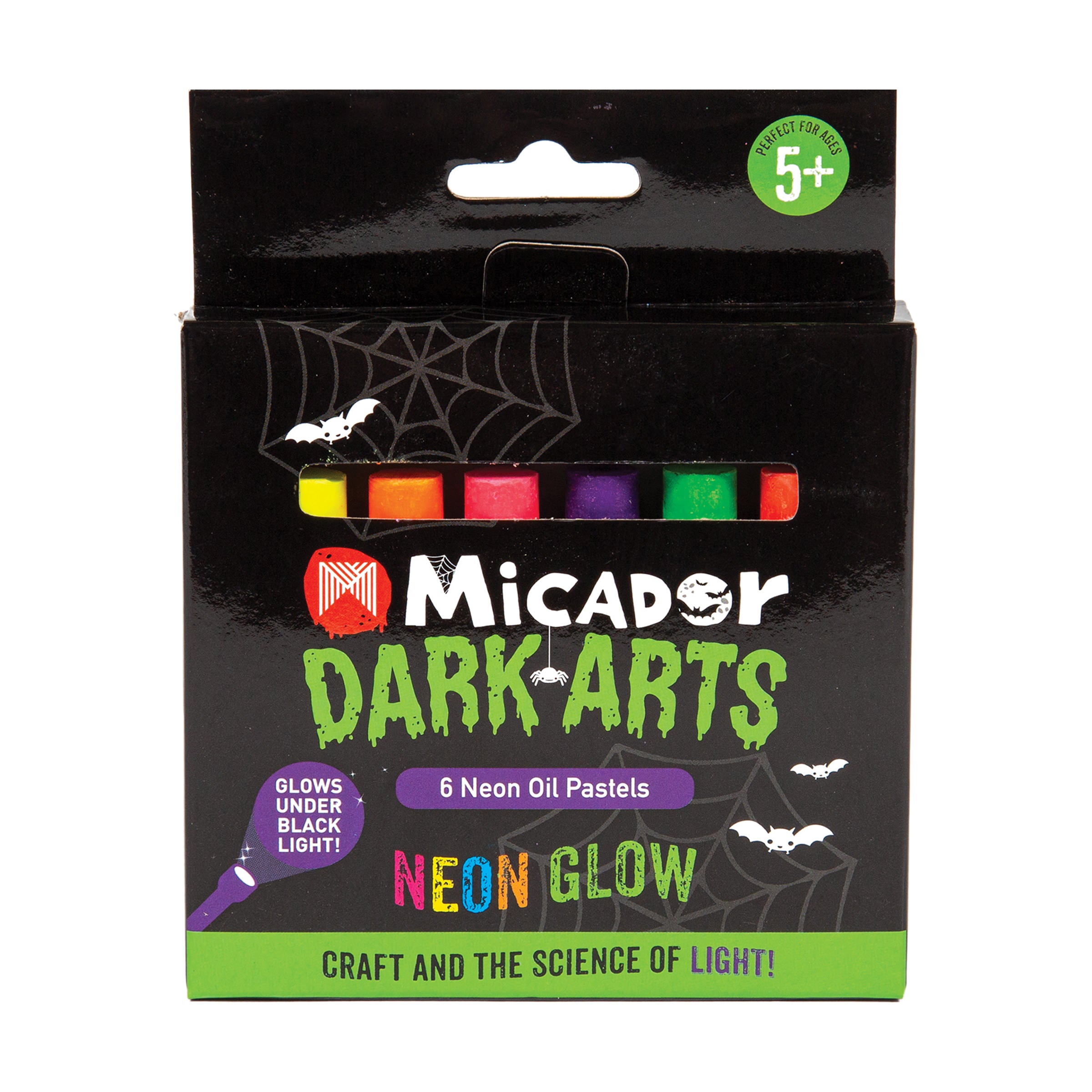Dark Arts Neon Super Jumbo Crayons 6Pk