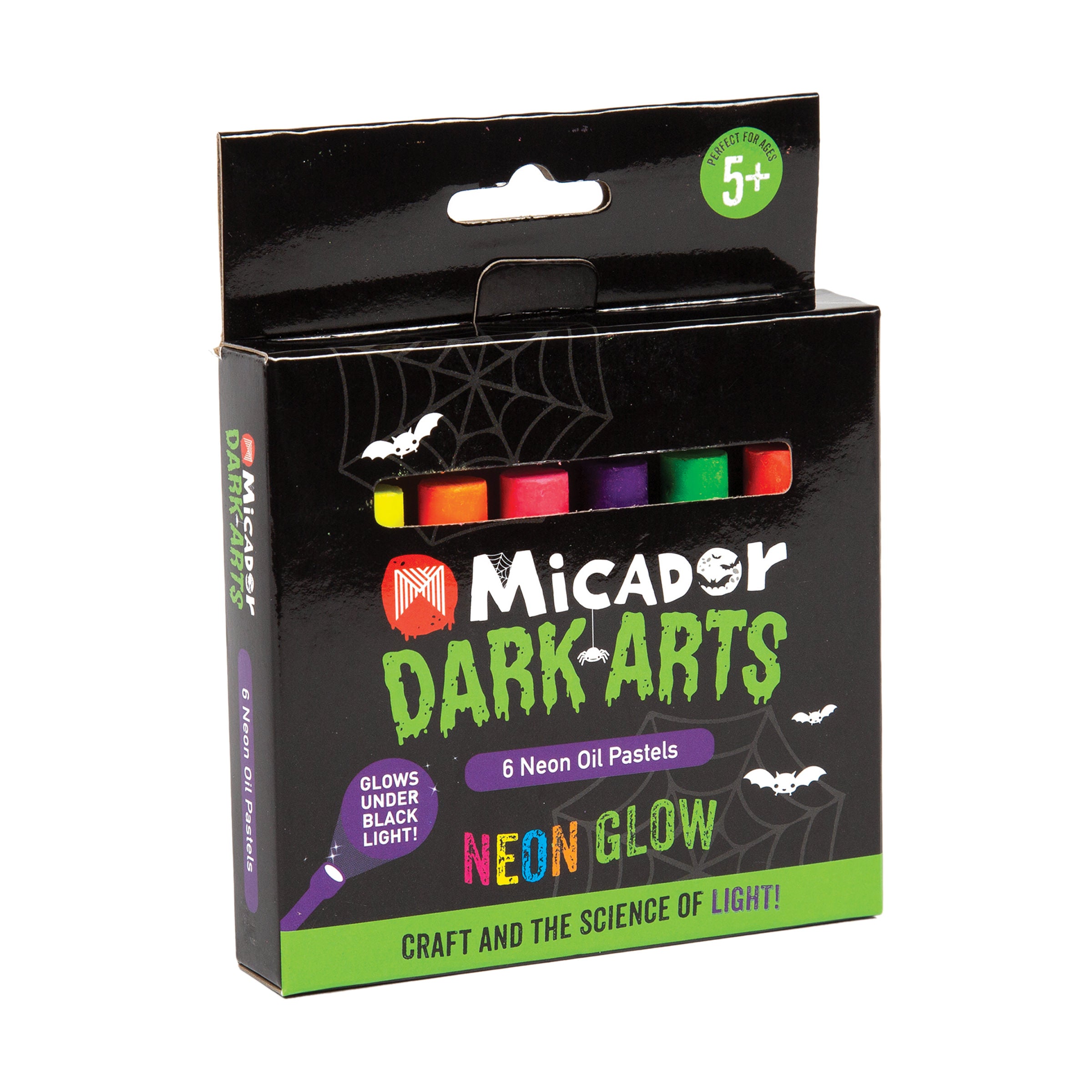 Dark Arts Neon Super Jumbo Crayons 6Pk