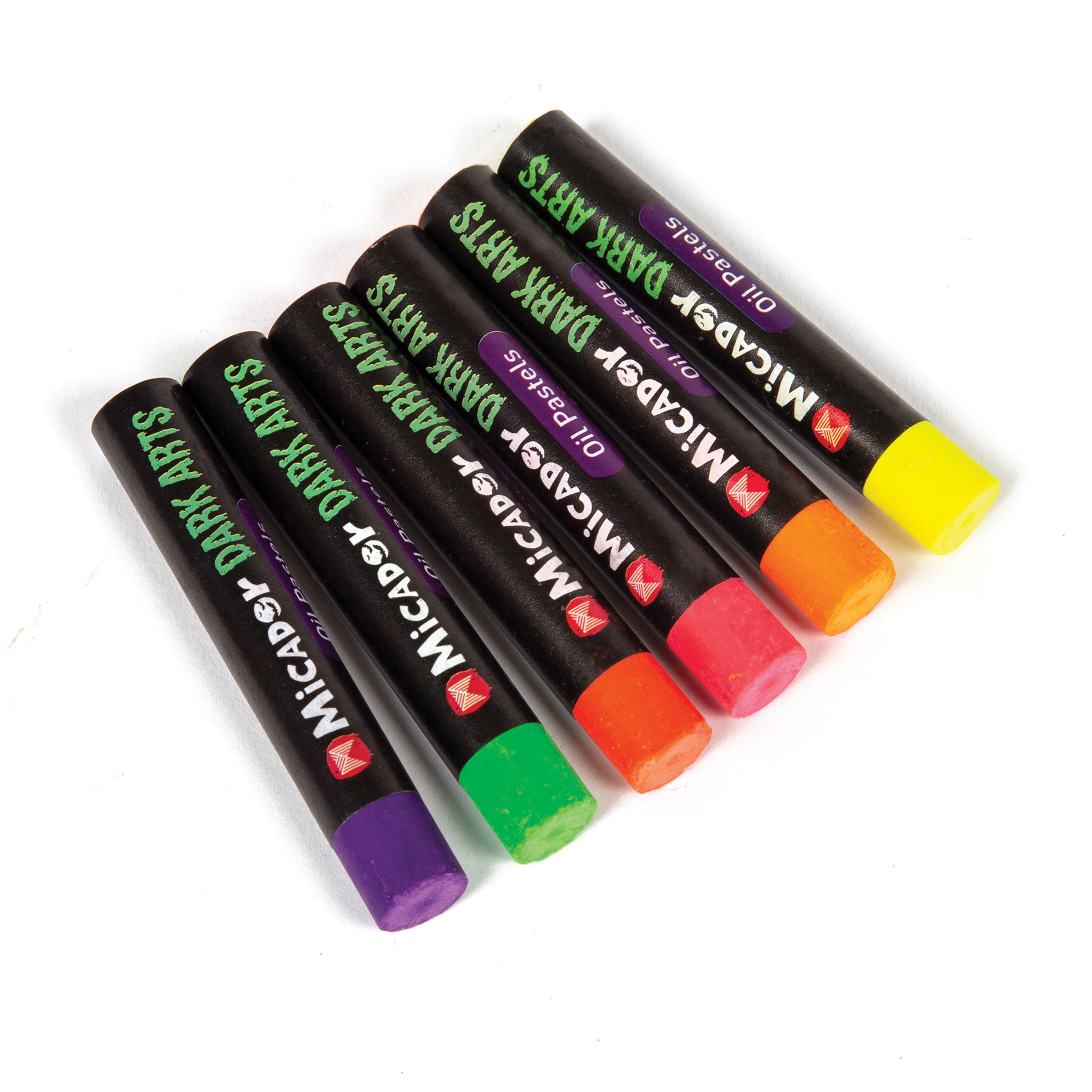 Dark Arts Neon Super Jumbo Crayons 6Pk