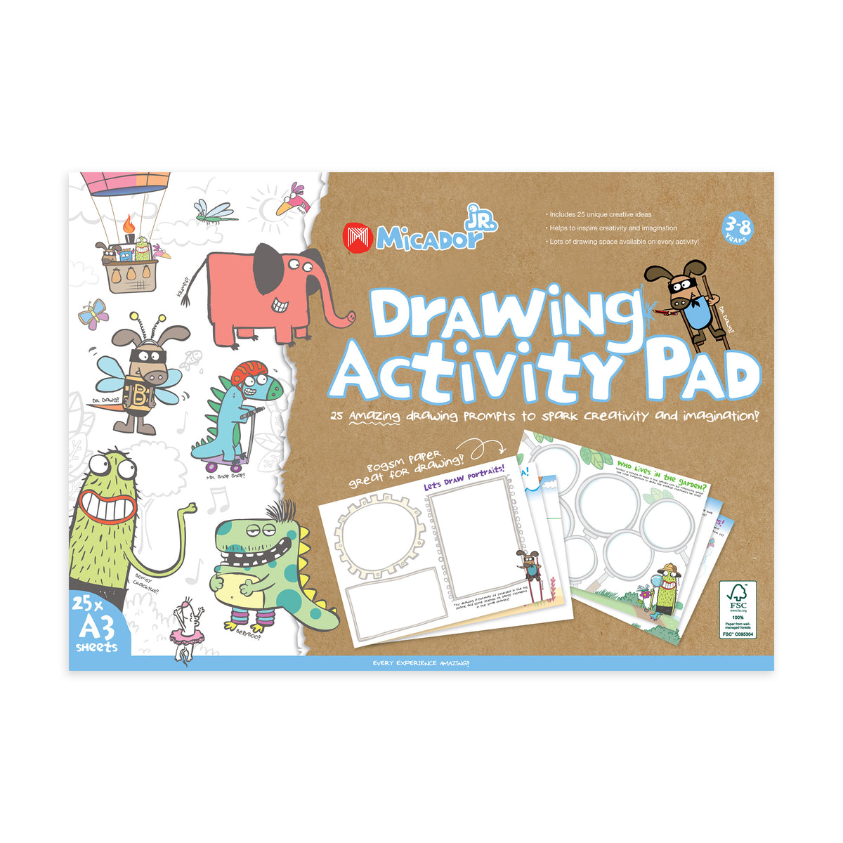 Drawing Activity Pad A3 FSC Mix Micador jR. | Micador