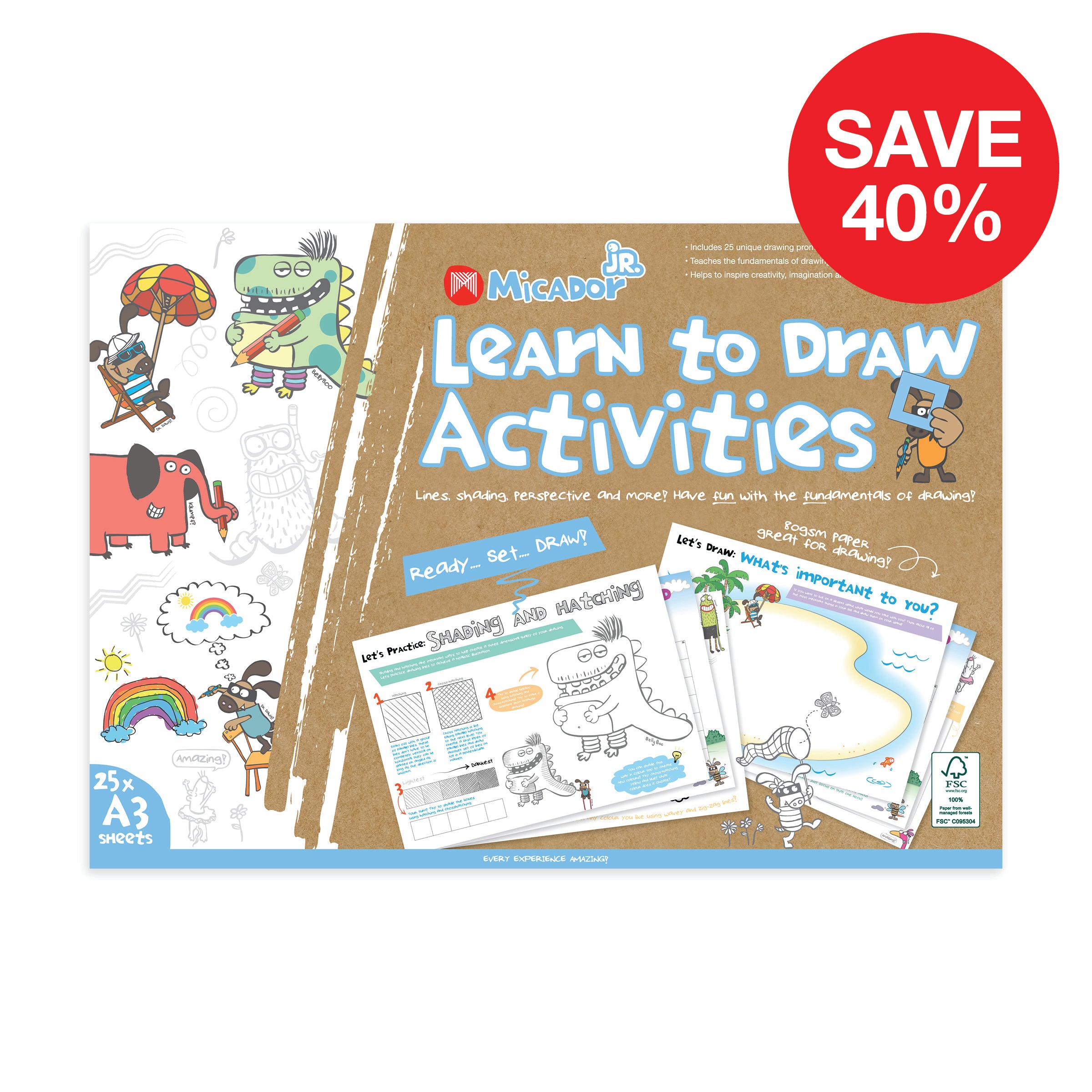 Learn To Draw Activities FSC Mix Micador jR.