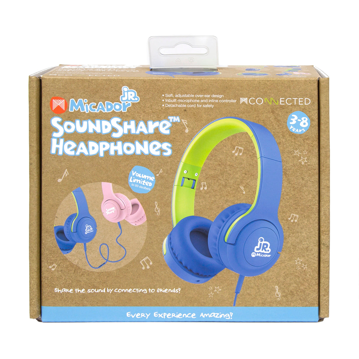 Soundshare Headphones - Blue/Green | Micador