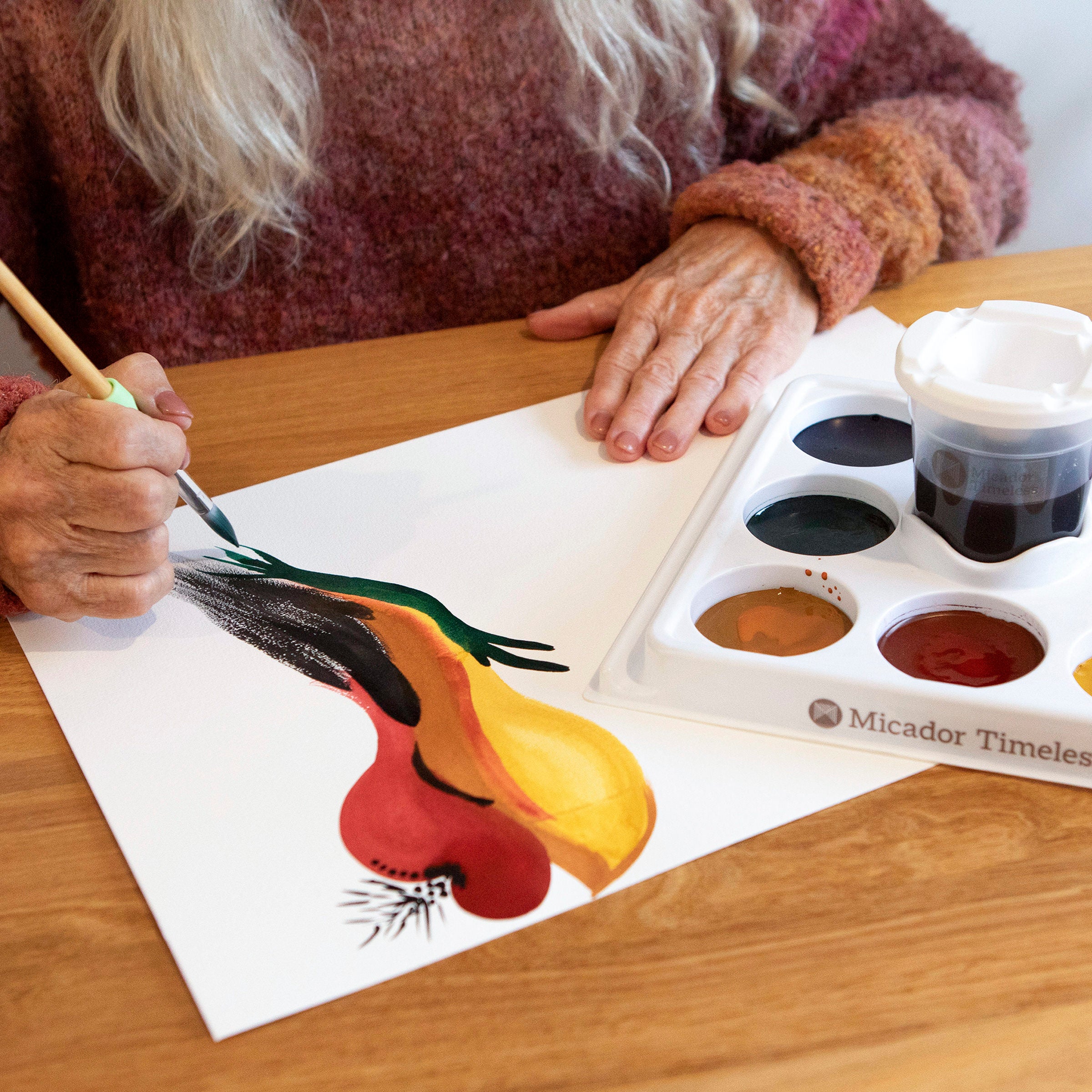 Easy Flow Watercolour Paint Station, Winter Selection, Disc 8, Micador Timeless
