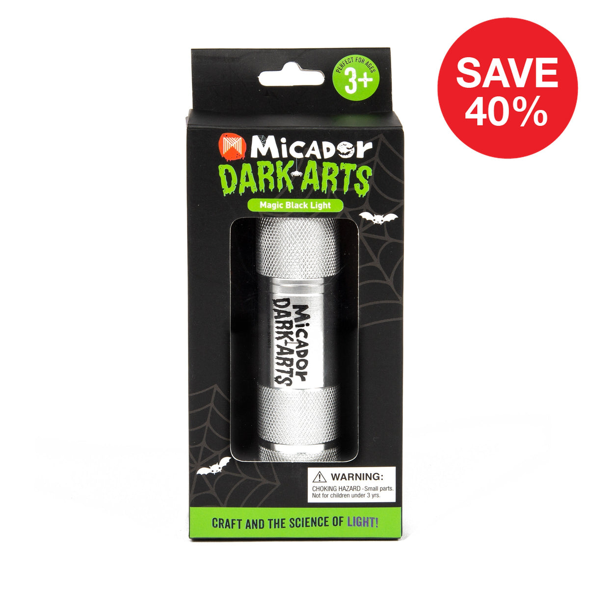Micador Dark Arts Magic Black Light, save 40%