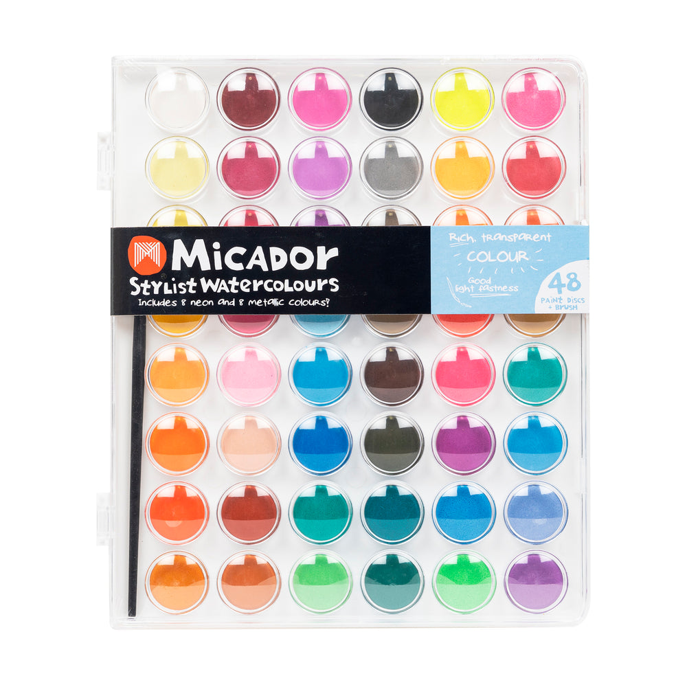 Watercolour Palette Stylist, Disc 48 Micador